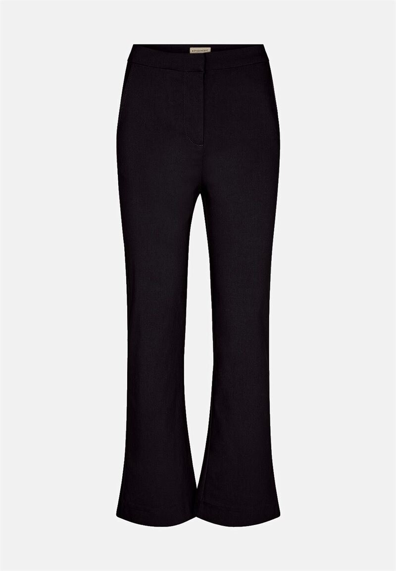Bootcut nilkkapituiset housut silkkiripsestä Lilly