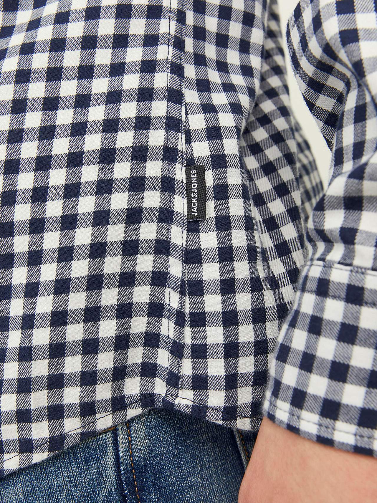 Ruudullinen, pehmeä puuvillapaita Gingham