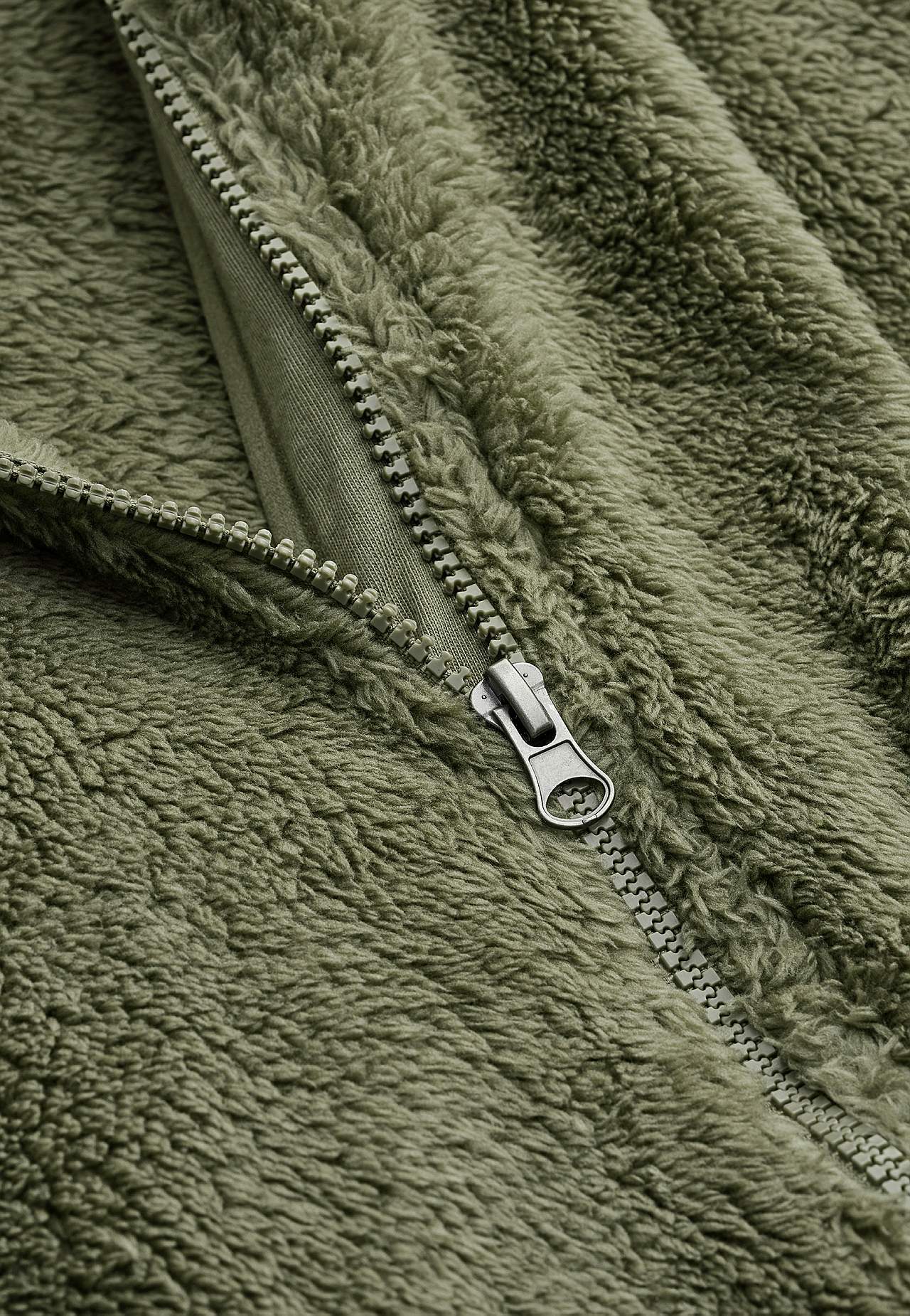 Kodikas fleece-takki hupulla