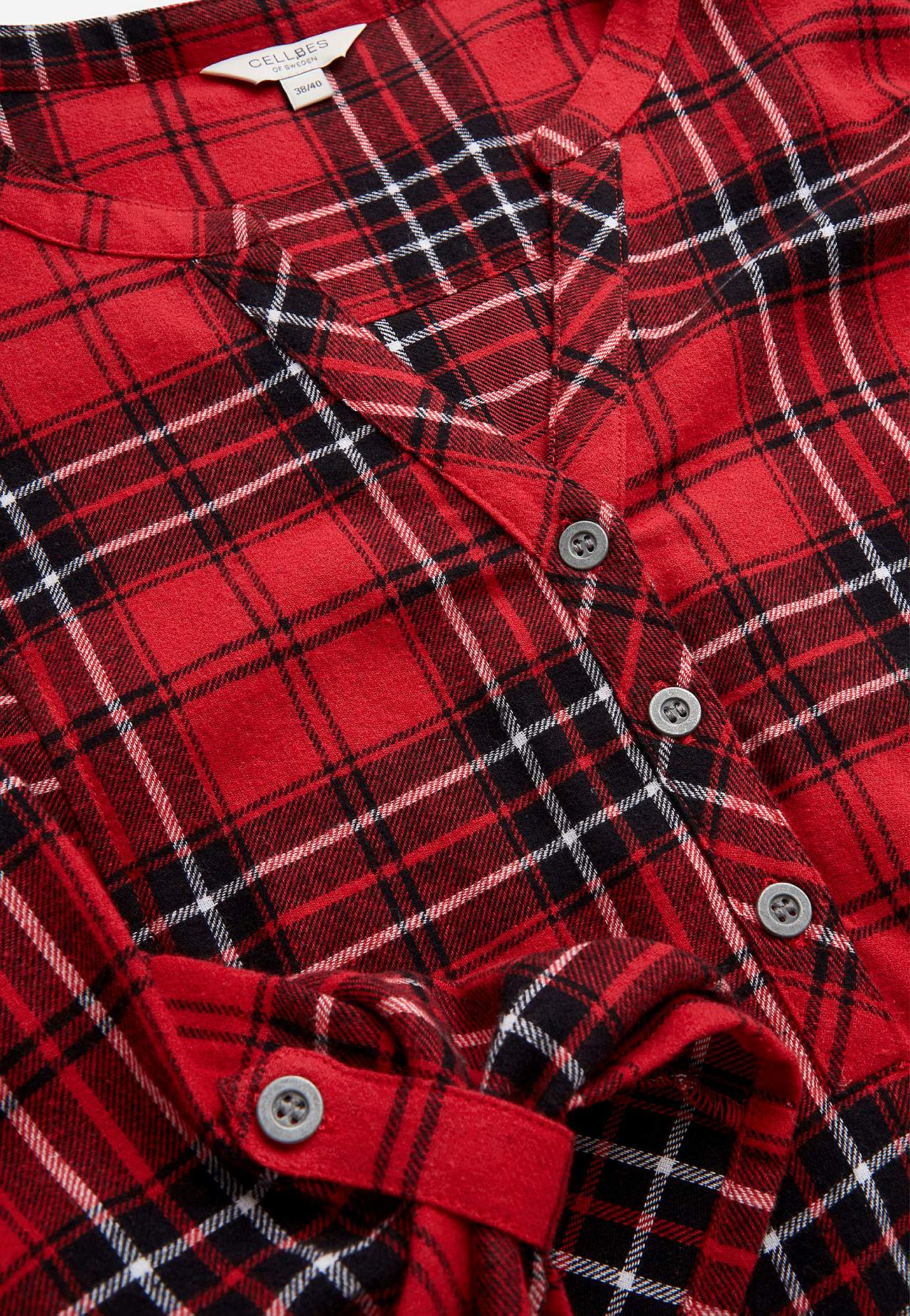 Tunika flanellista taskuilla