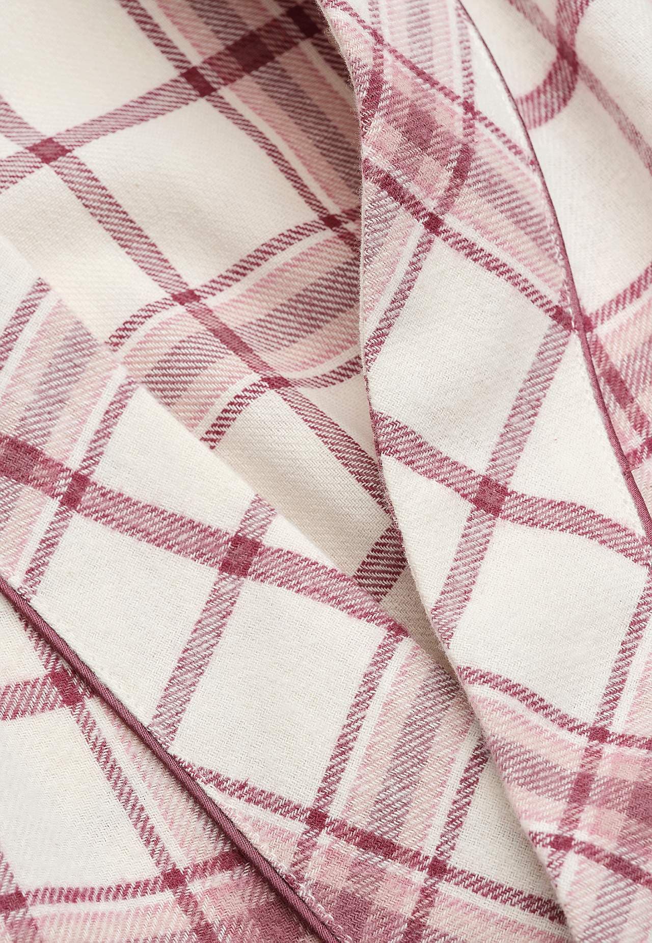 Ruudullinen aamutakki flanellista