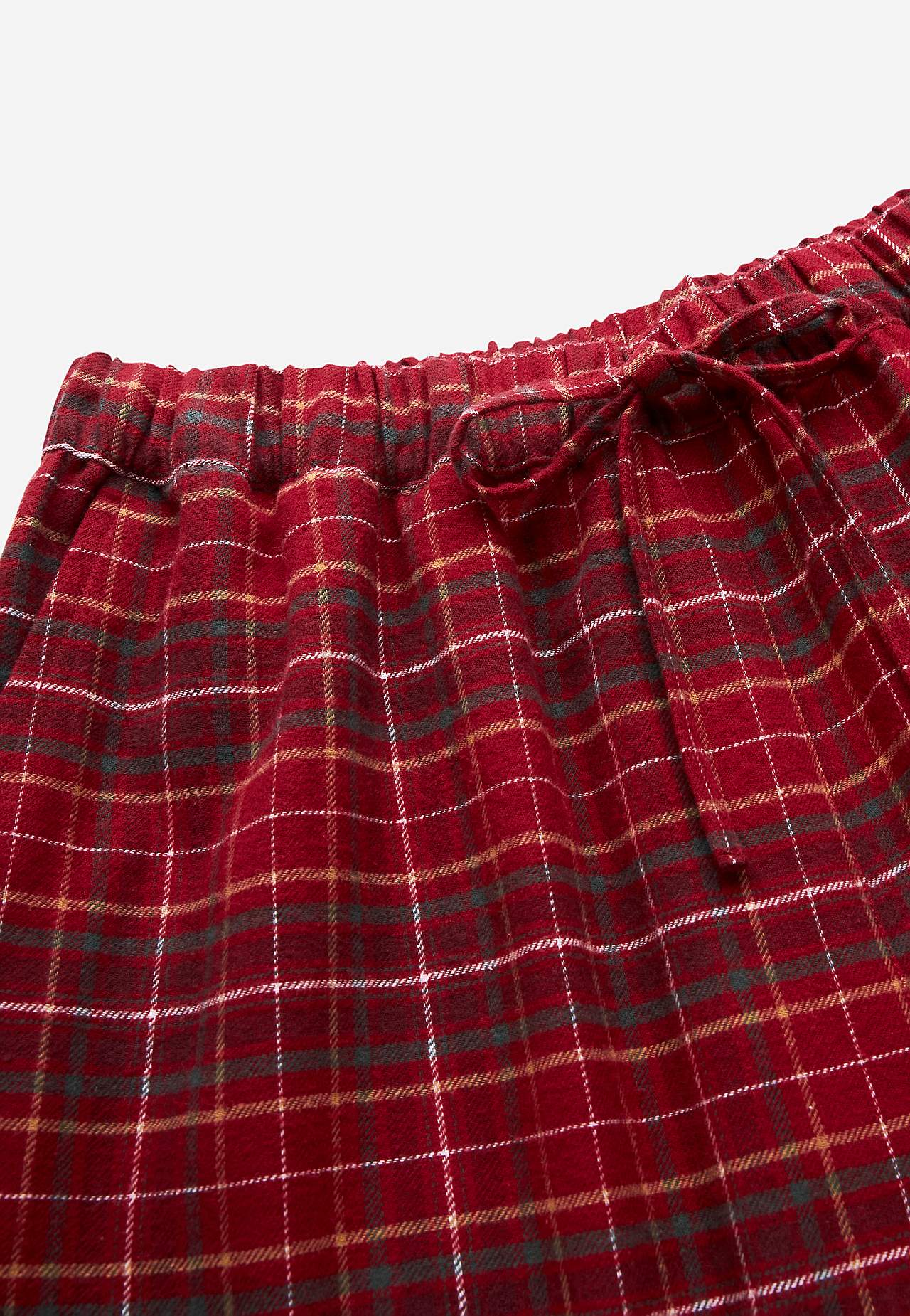 Ruudulliset pyjamahousut flanellista