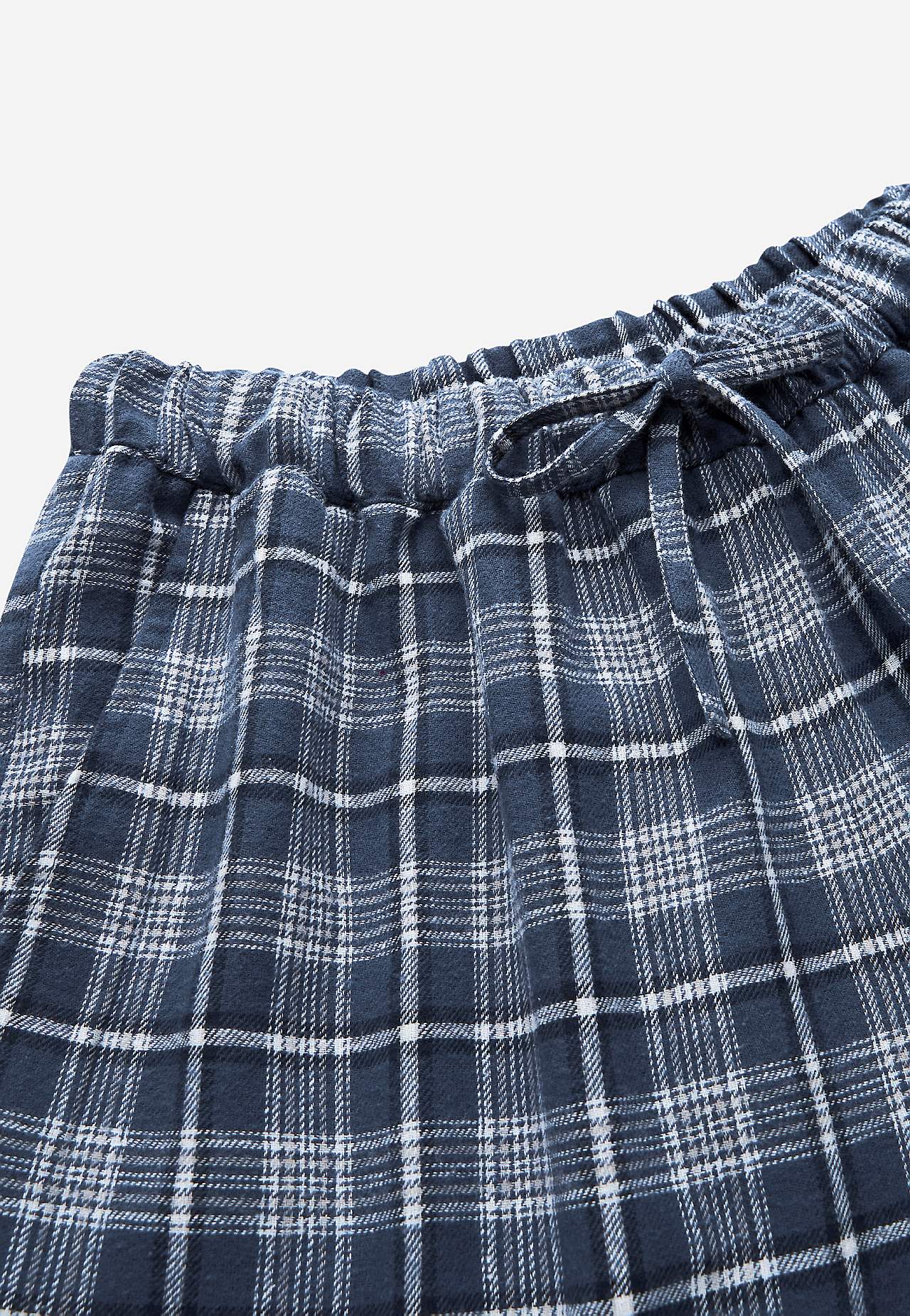 Ruudulliset pyjamahousut flanellista