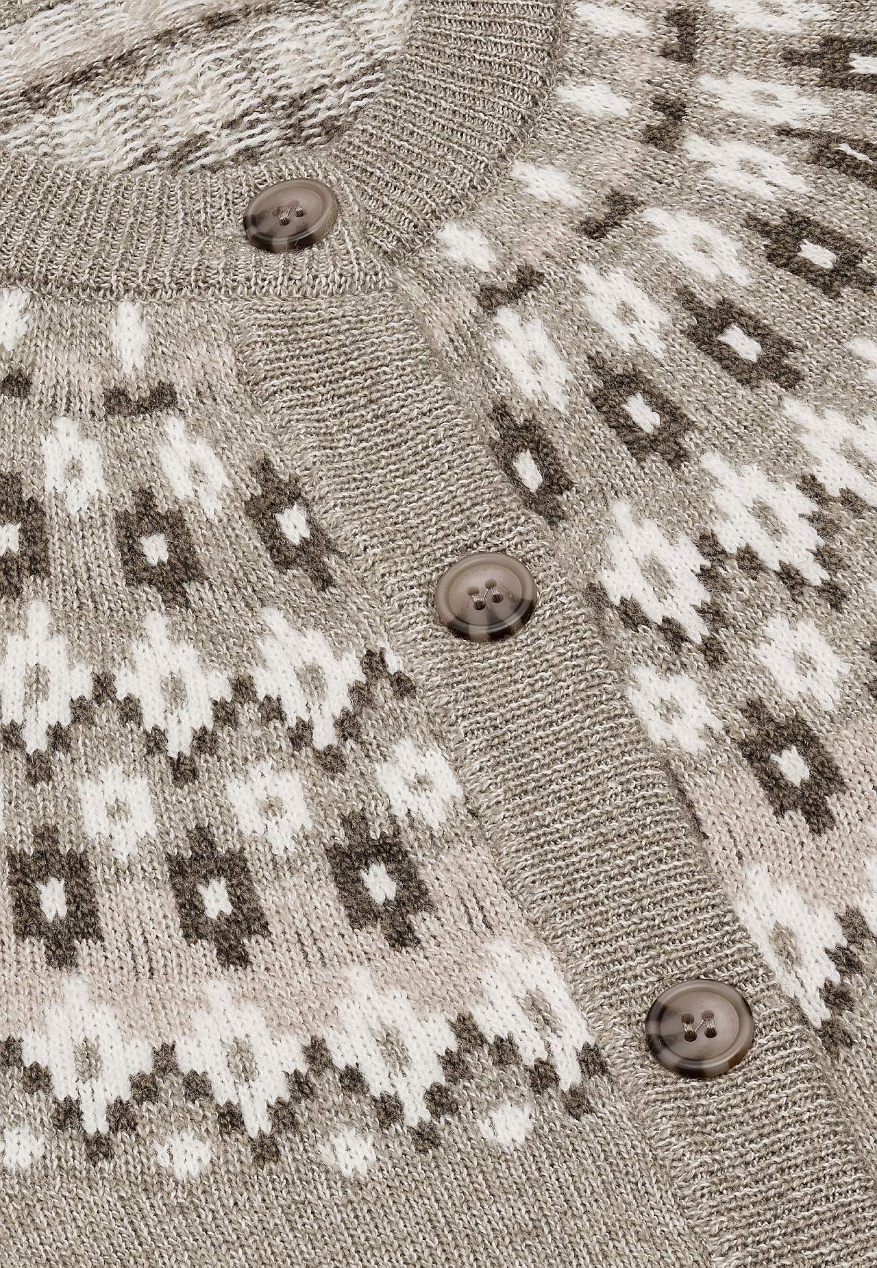 Jacquard-kuvioinen neuletakki