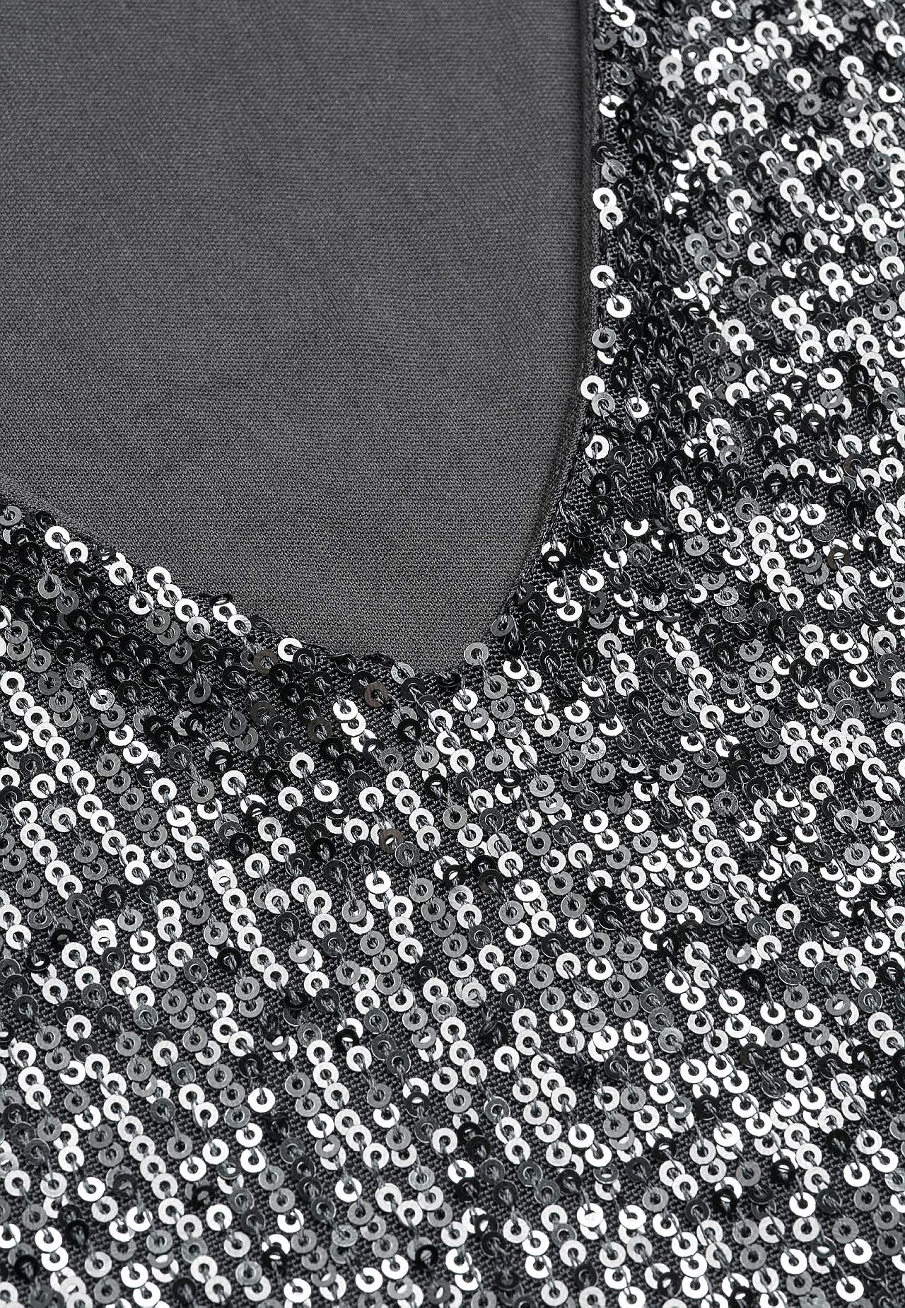 V-kaula-aukkoinen paljettimekko