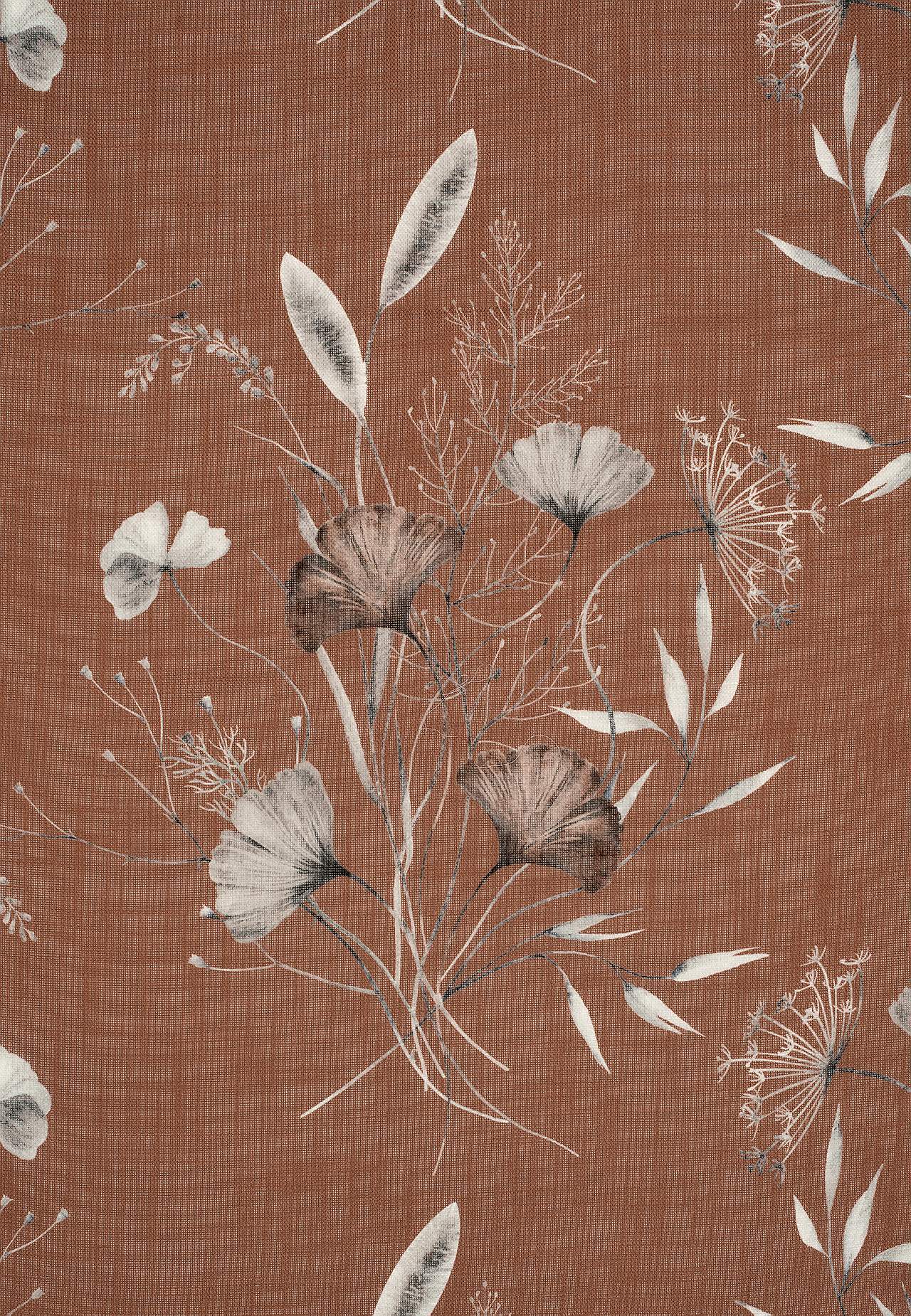 Kukkakuvioiset monitoimiverhot 2 kpl/pakkaus