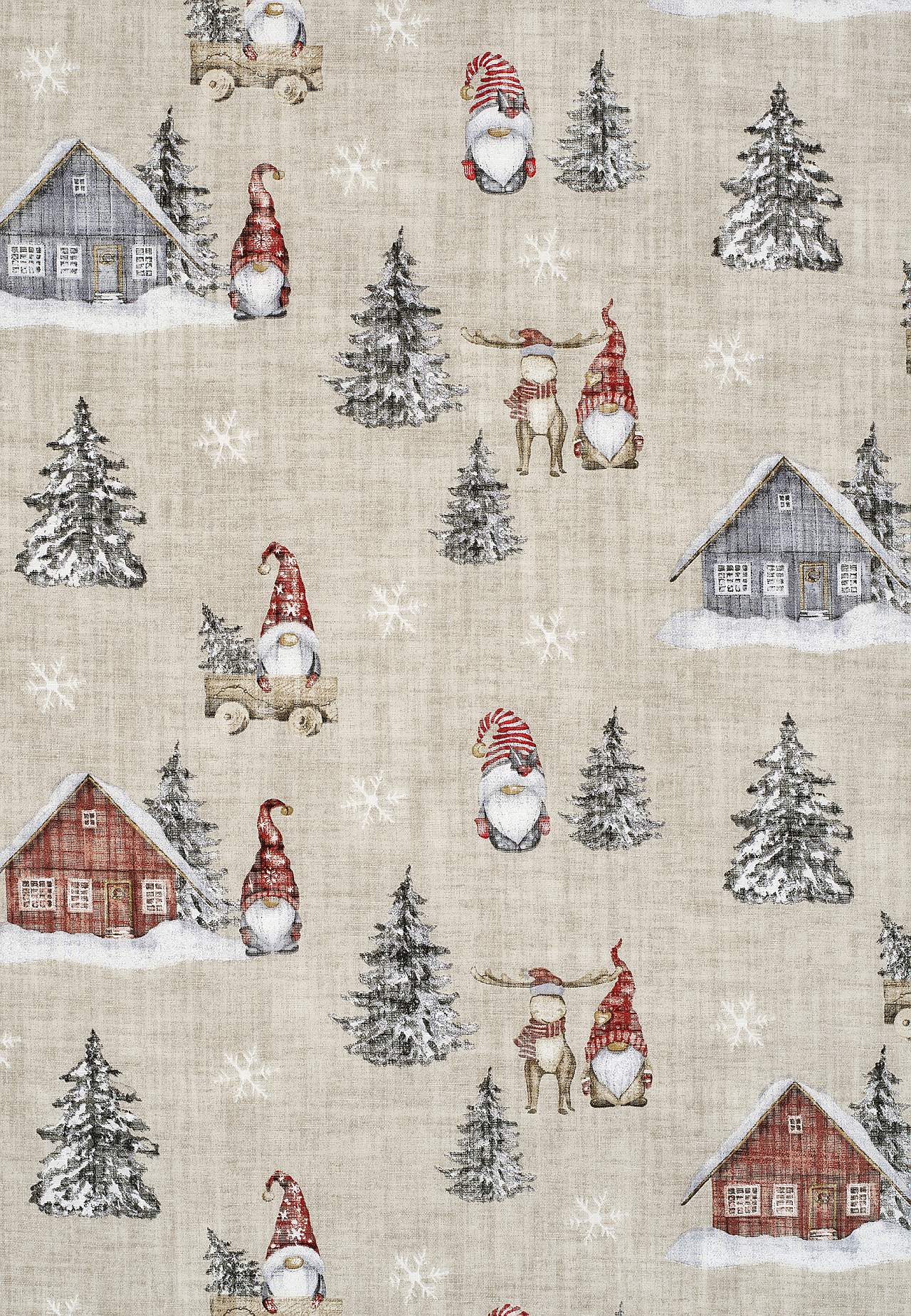 Monitoimiverho joulumotiivilla 2 kpl/pakkaus