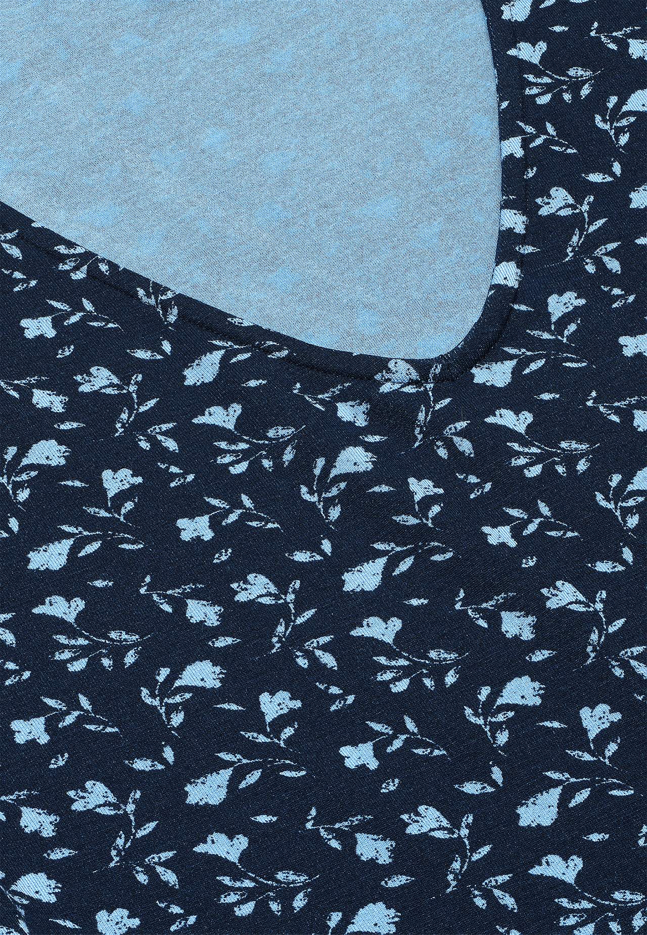 Kukkakuvioinen trikoomekko taskuilla