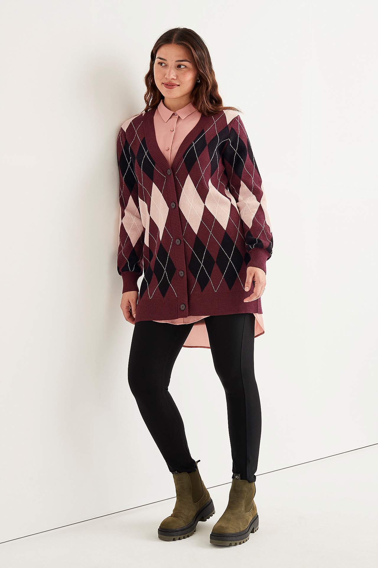 Kuvioneulottu neuletakki