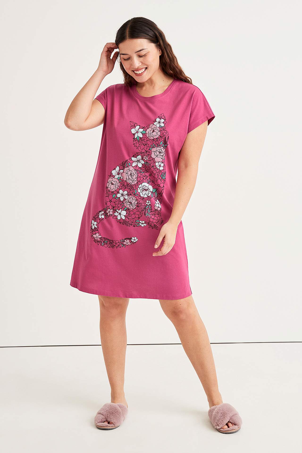 Yömekko puuvillasta Berit 2 kpl/pakkaus