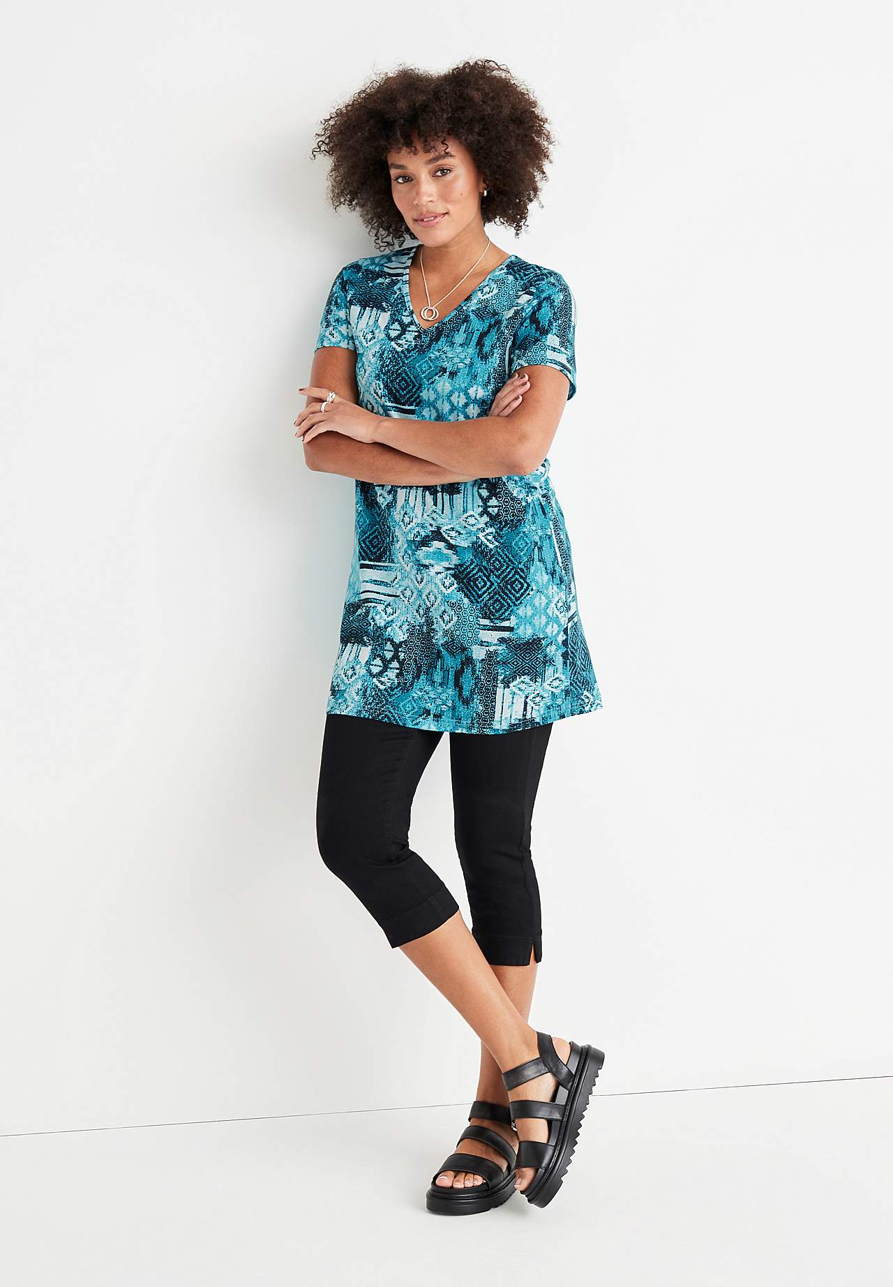 Lyhythihainen trikootunika 2 kpl/pakkaus