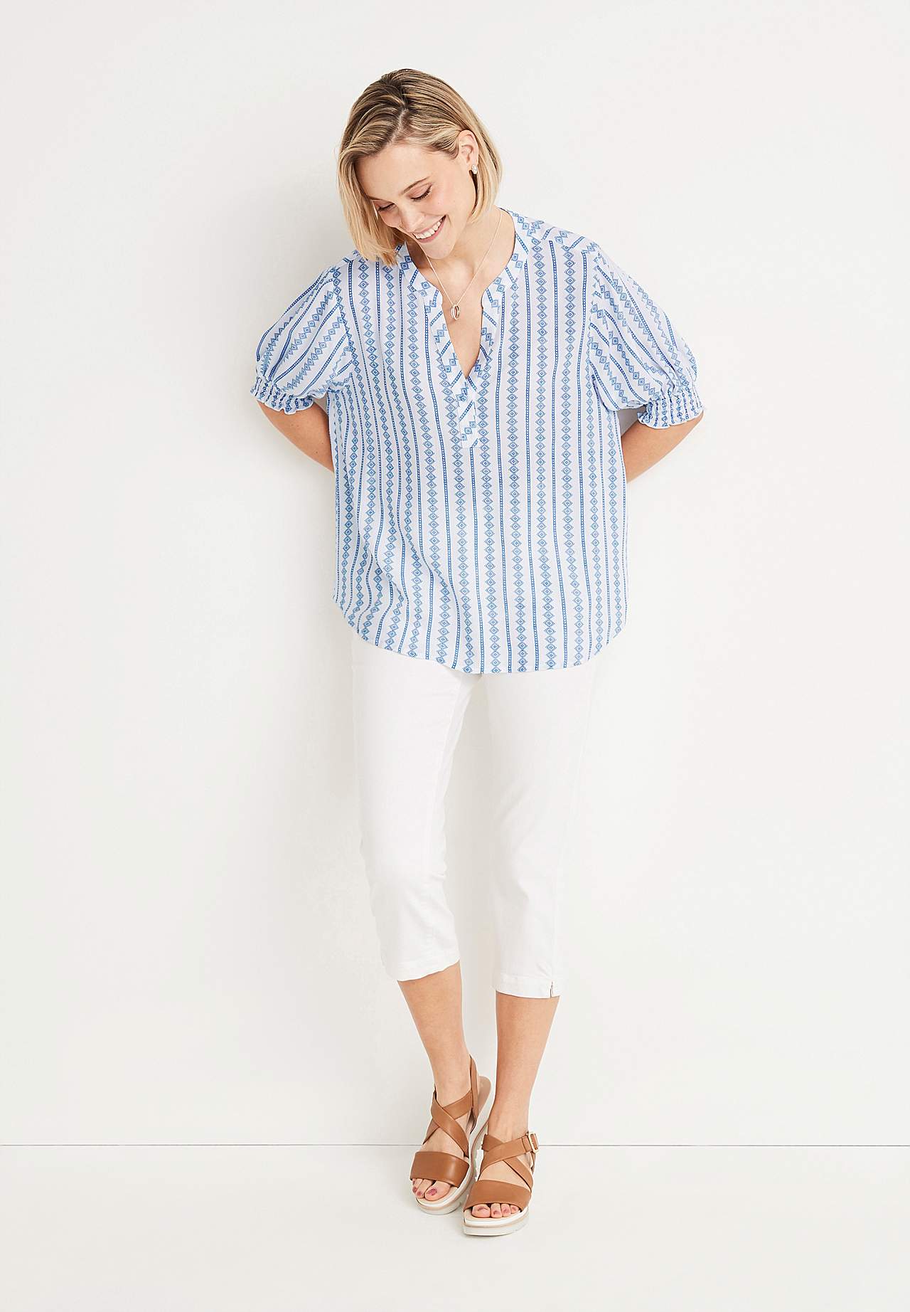 Kreppinen pusero rypytyksellä