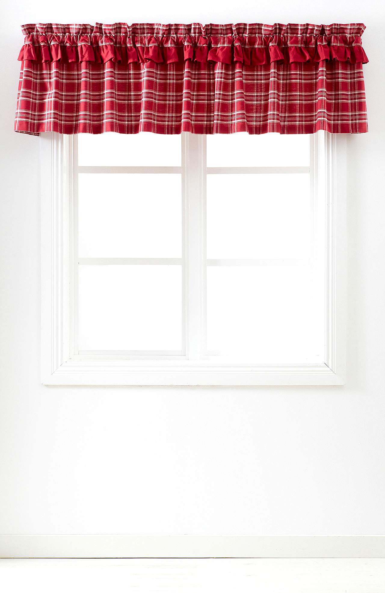 Ruudullinen jouluverho X-mas check
