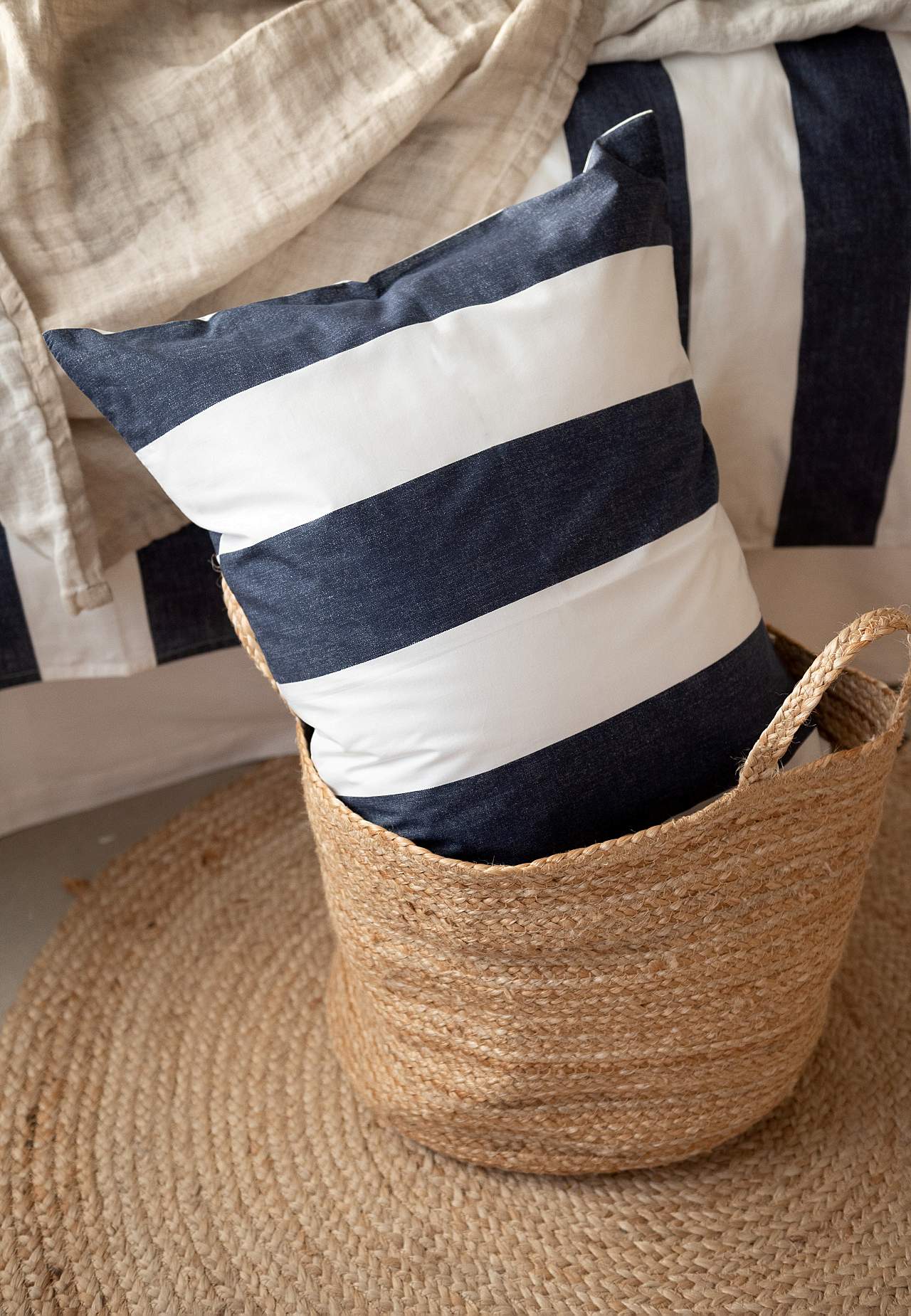 Raidallinen pussilakanasetti Block stripe