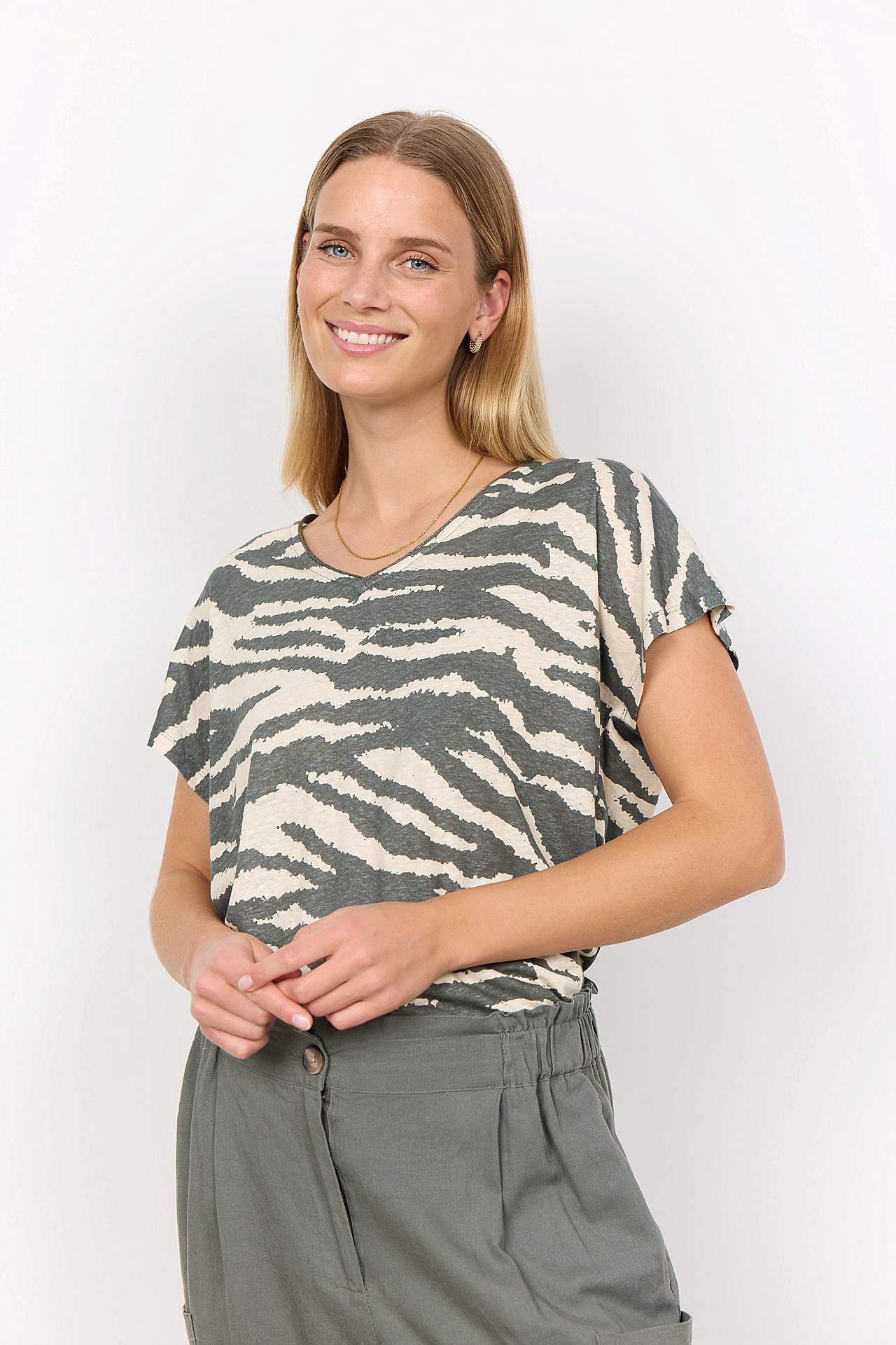 Pehmeä toppi pellavasta ja Tencel®-kankaasta