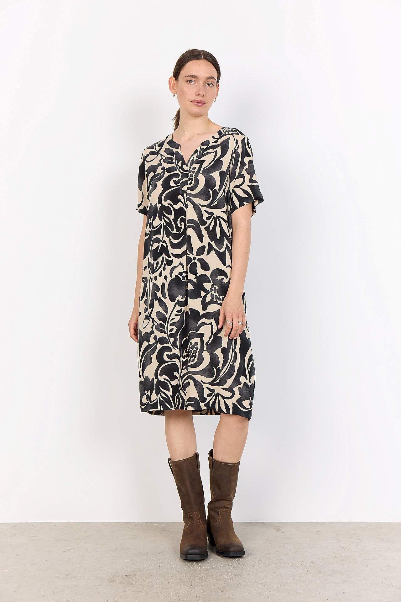 Kudottu, kuviollinen viskoosimekko