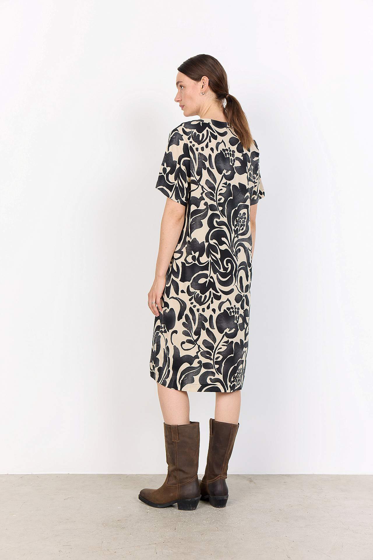 Kudottu, kuviollinen viskoosimekko