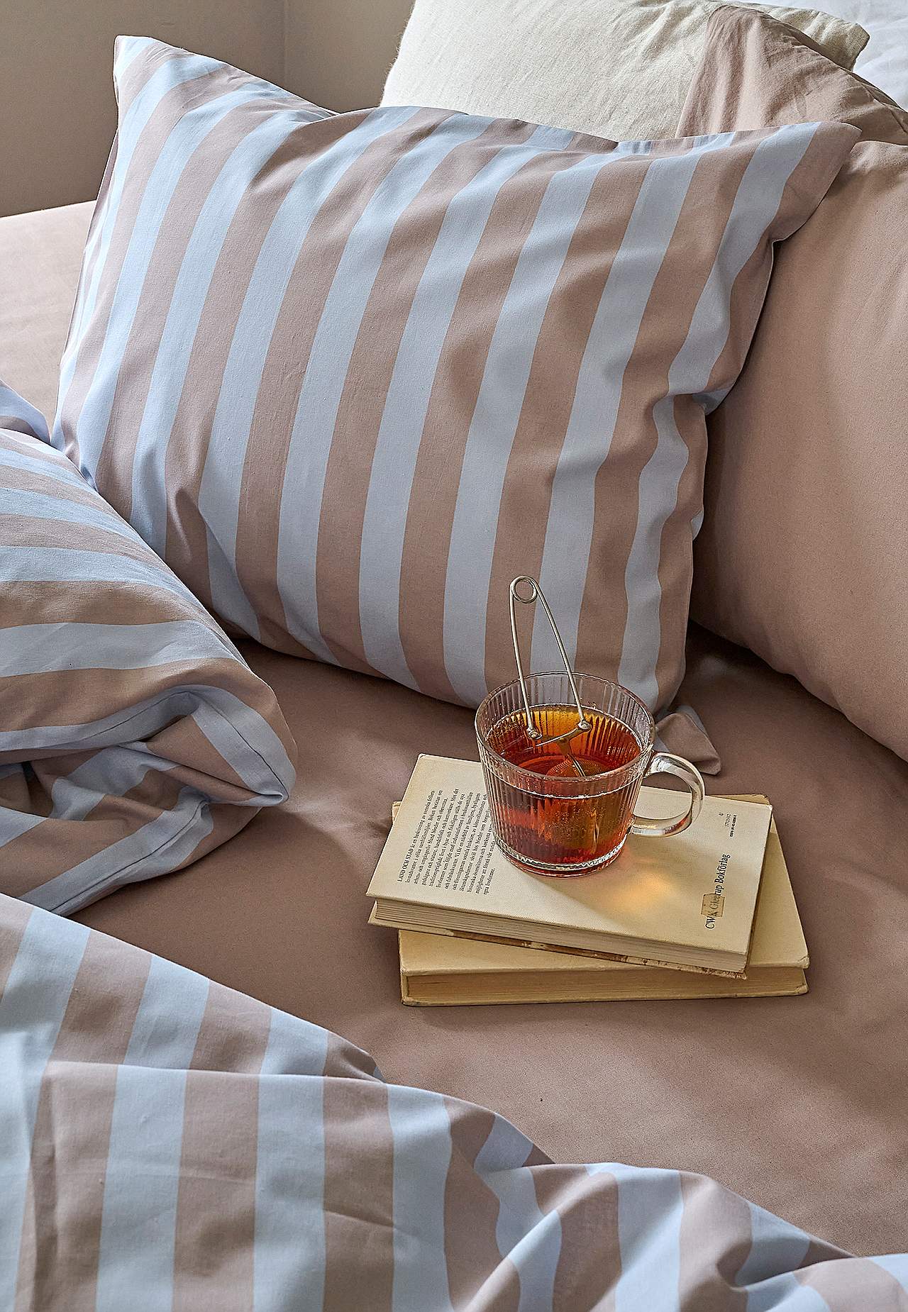 Raidallinen pussilakanasetti 150x210 cm