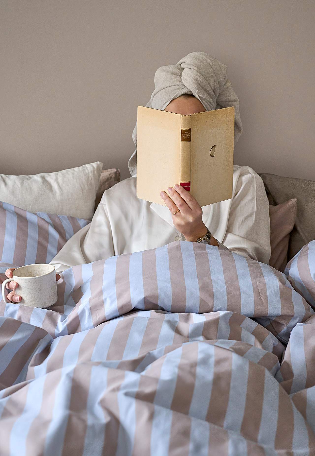 Raidallinen pussilakanasetti 150x210 cm