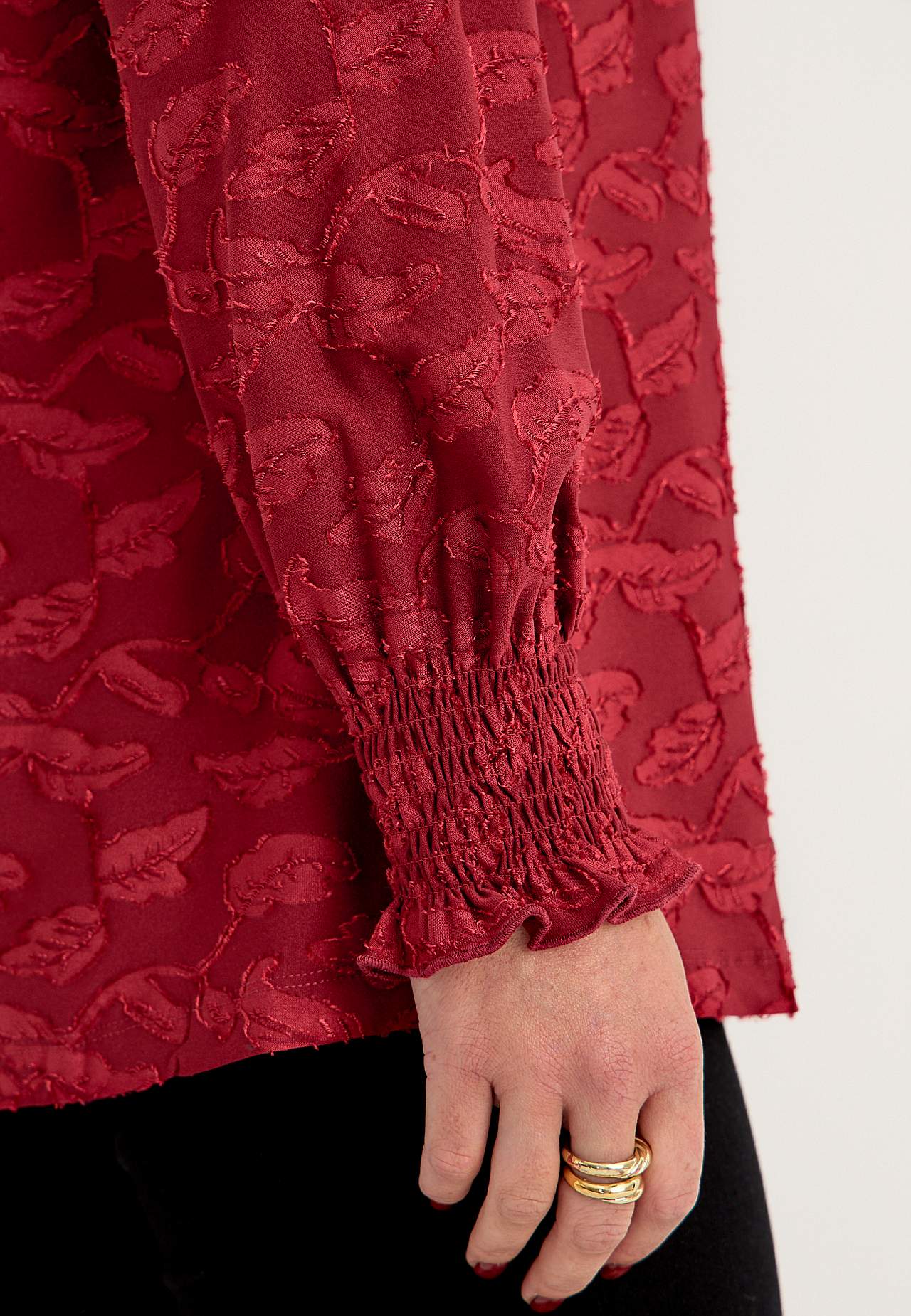 Jacquard-kuvioinen trikootunika