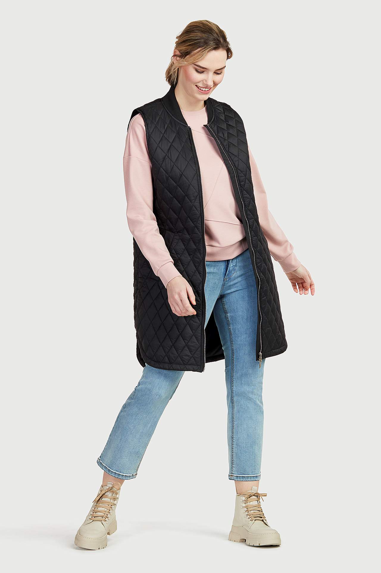 Tikattu, pitkä liivi