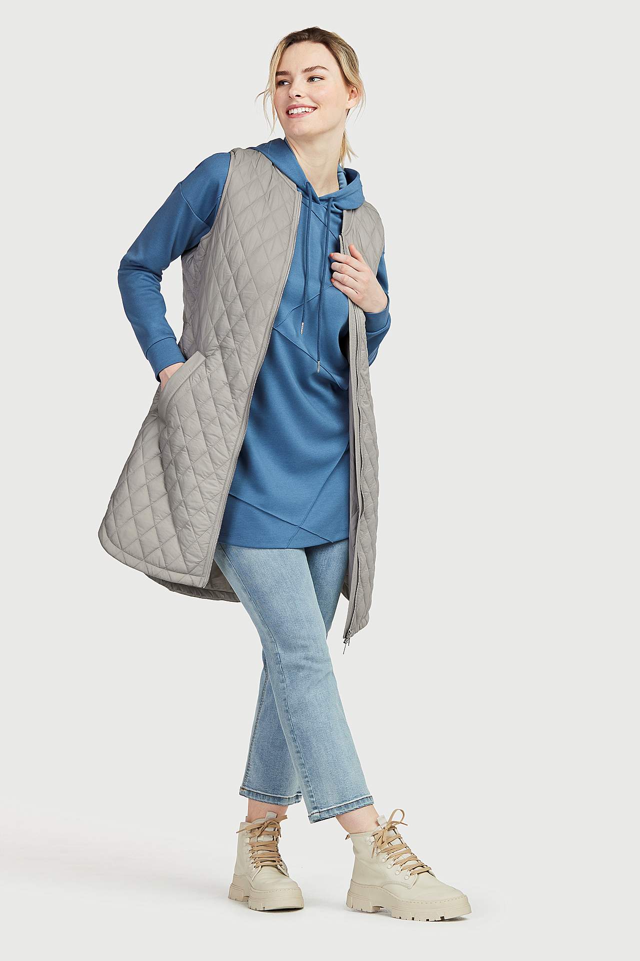 Tikattu, pitkä liivi