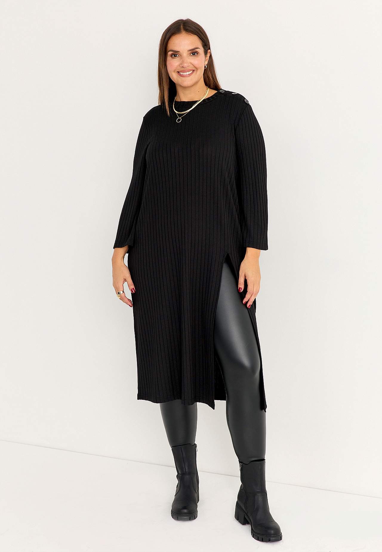 Joustinneulottu mekkotunika