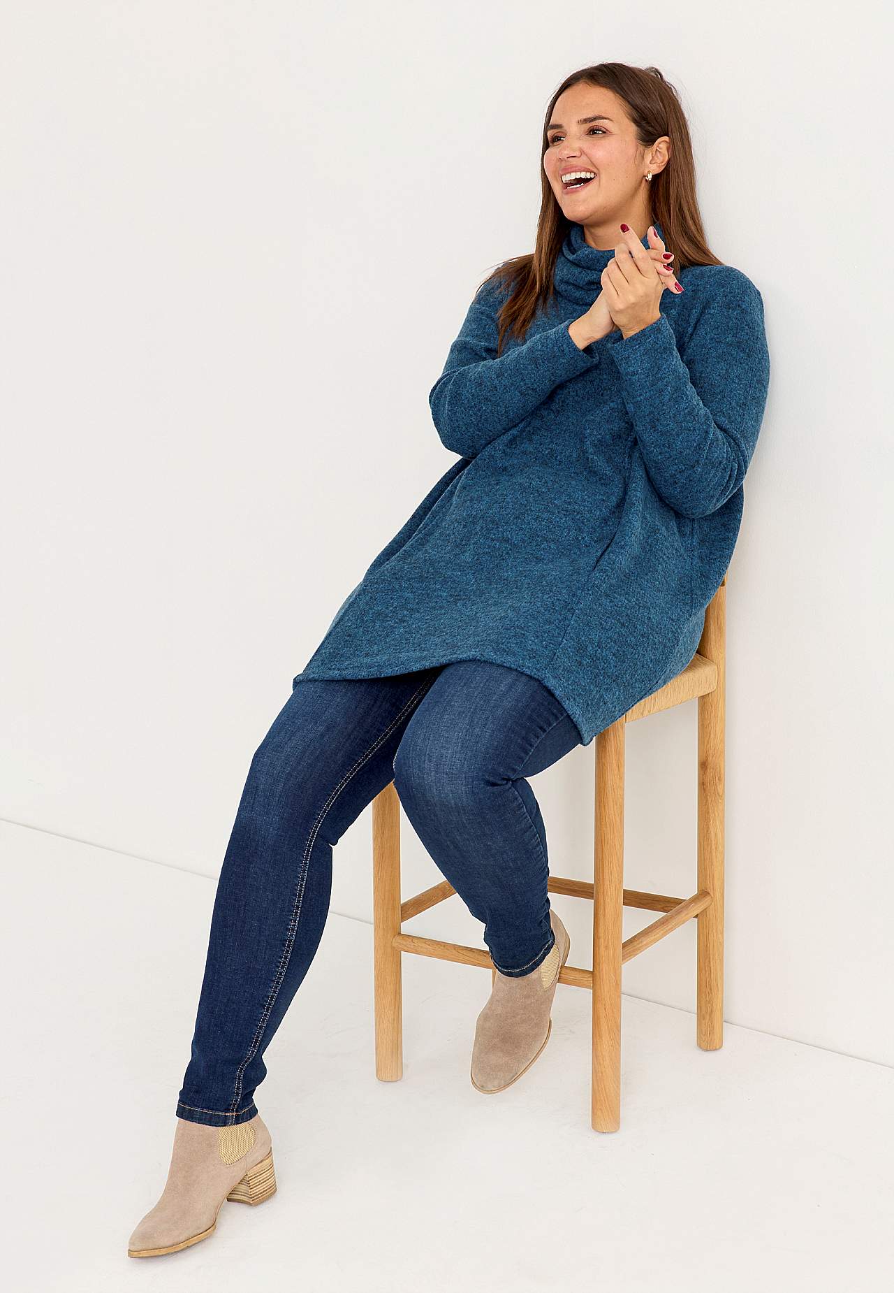 Hyvin pehmeä tunika taskuilla