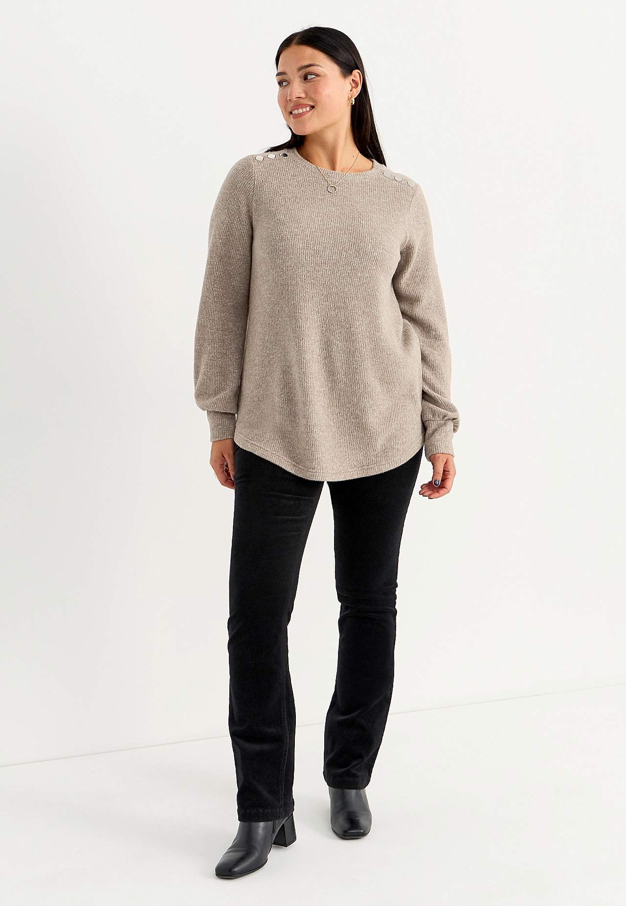 Joustavat vakosamettihousut