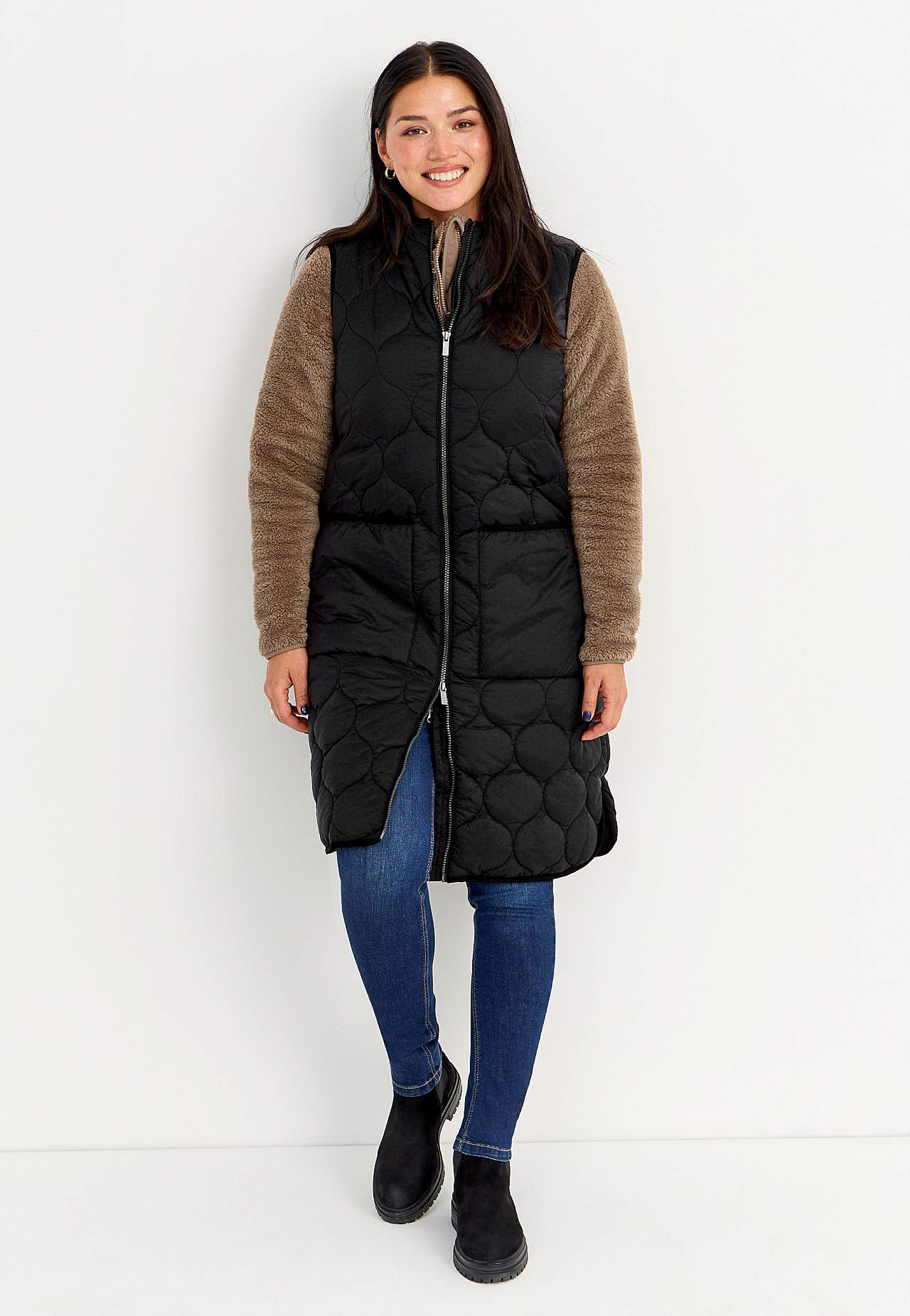 Kodikas fleece-takki hupulla