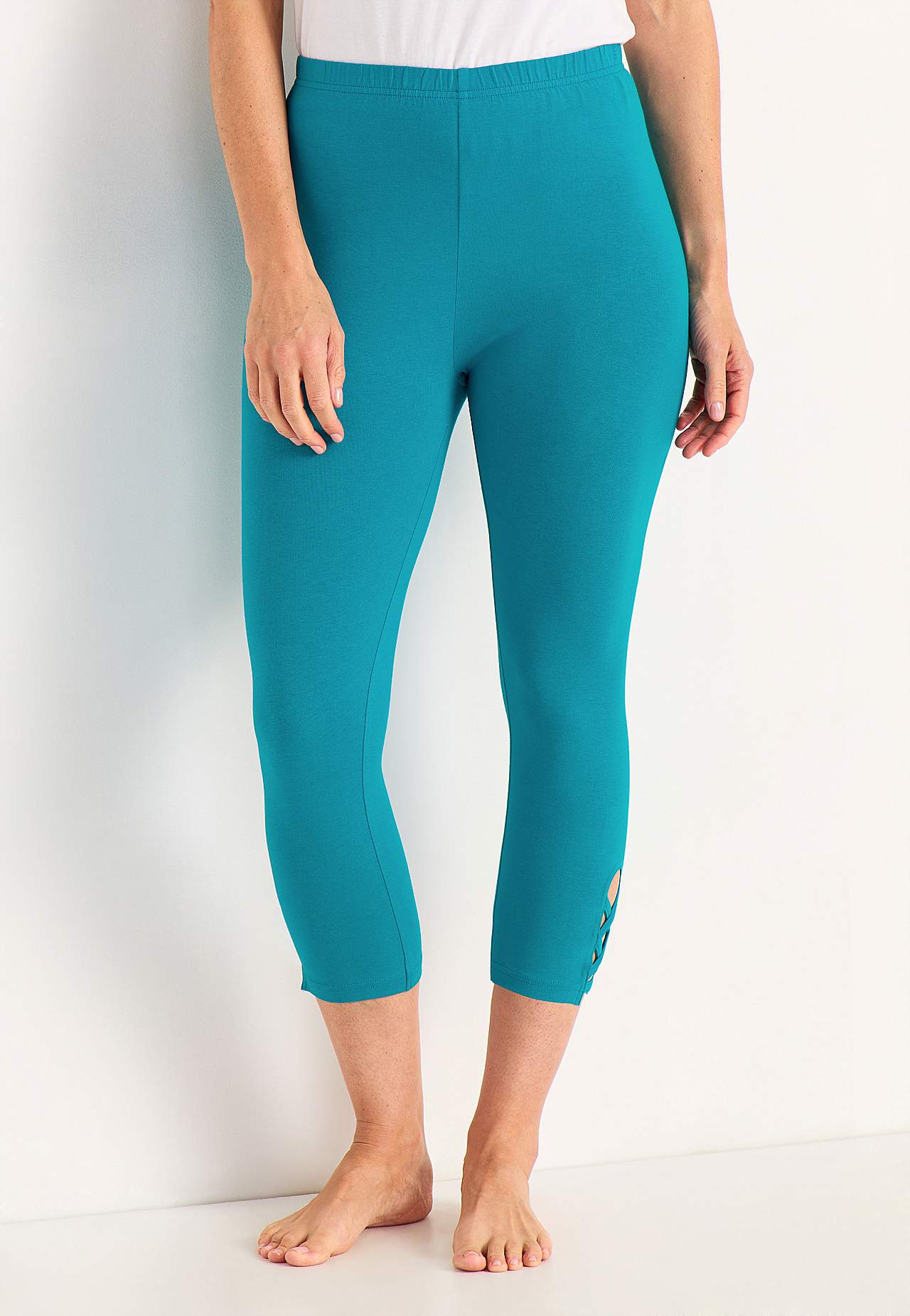Caprileggingsit kivoilla yksityiskohdilla 2 kpl/pakkaus