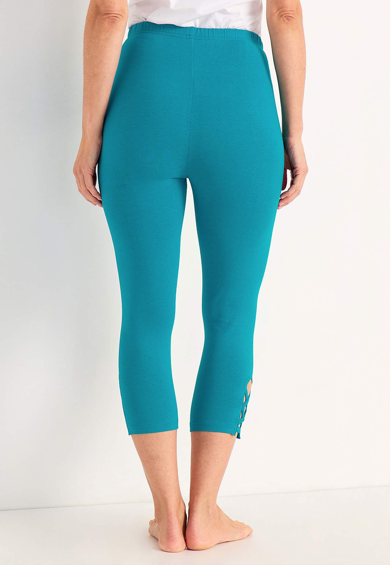 Caprileggingsit kivoilla yksityiskohdilla 2 kpl/pakkaus