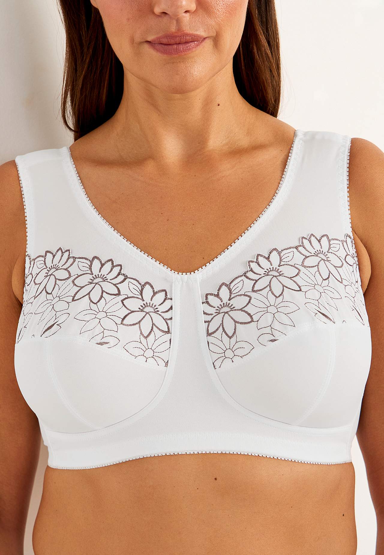 Soft-rintaliivi kirjailulla Lily 2 kpl/pakkaus