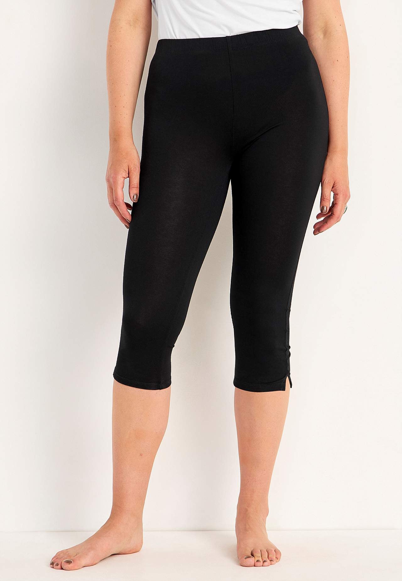 Caprileggingsit sivuhalkioilla