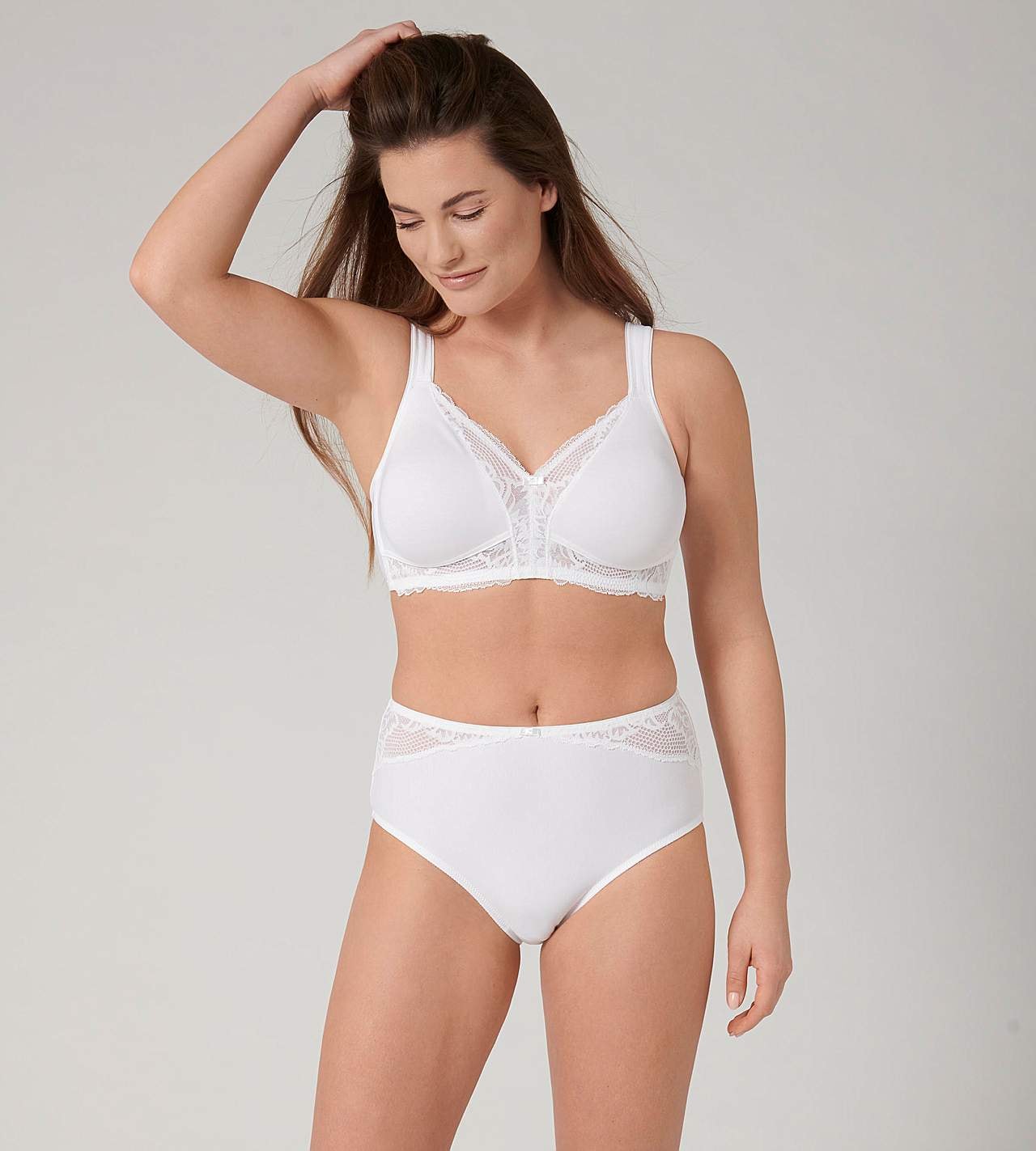 Kaarituettomat rintaliivit Modern Lace+Cotton