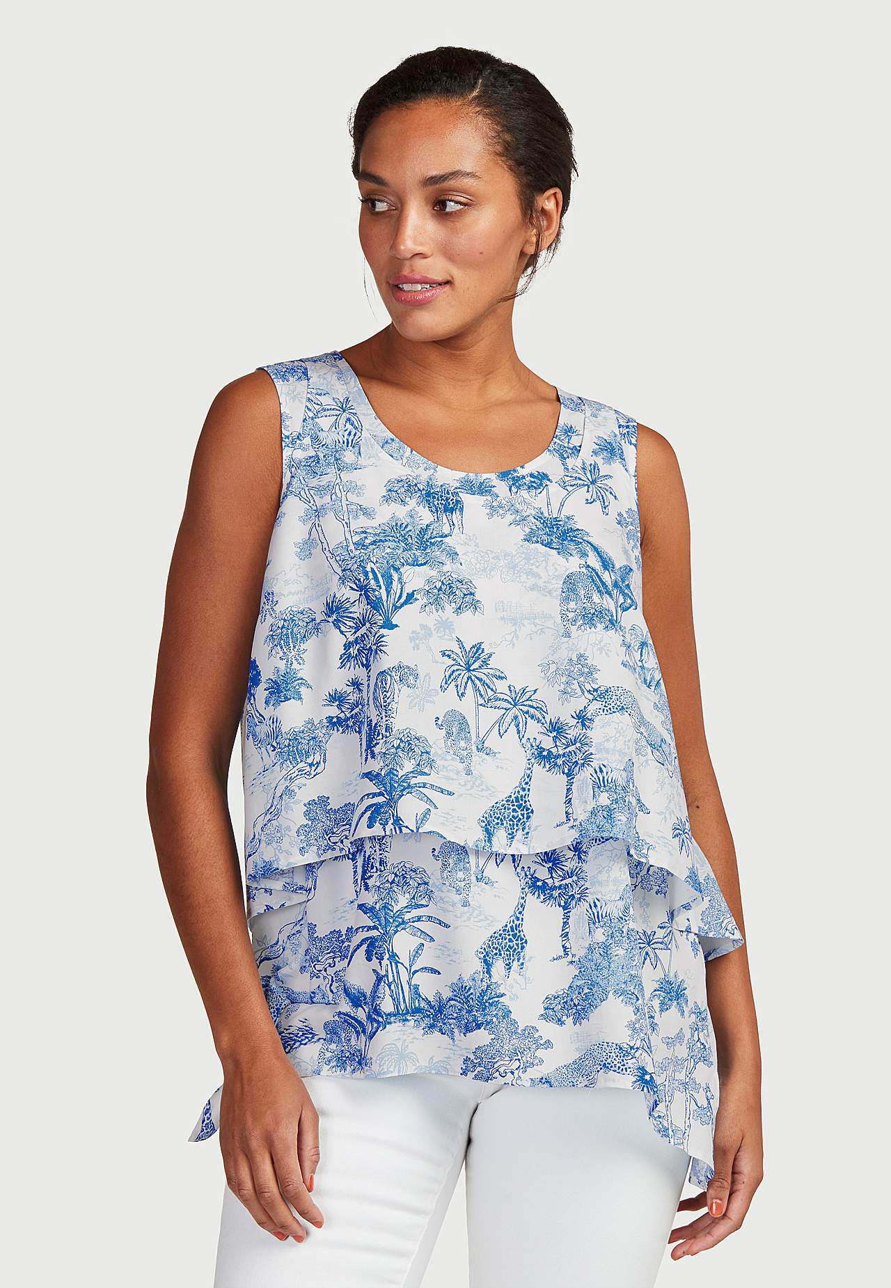 Kuviollinen, 2-in-1 pusero
