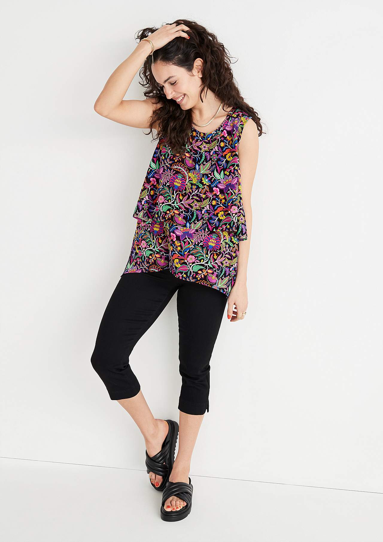 Kuviollinen, 2-in-1 pusero