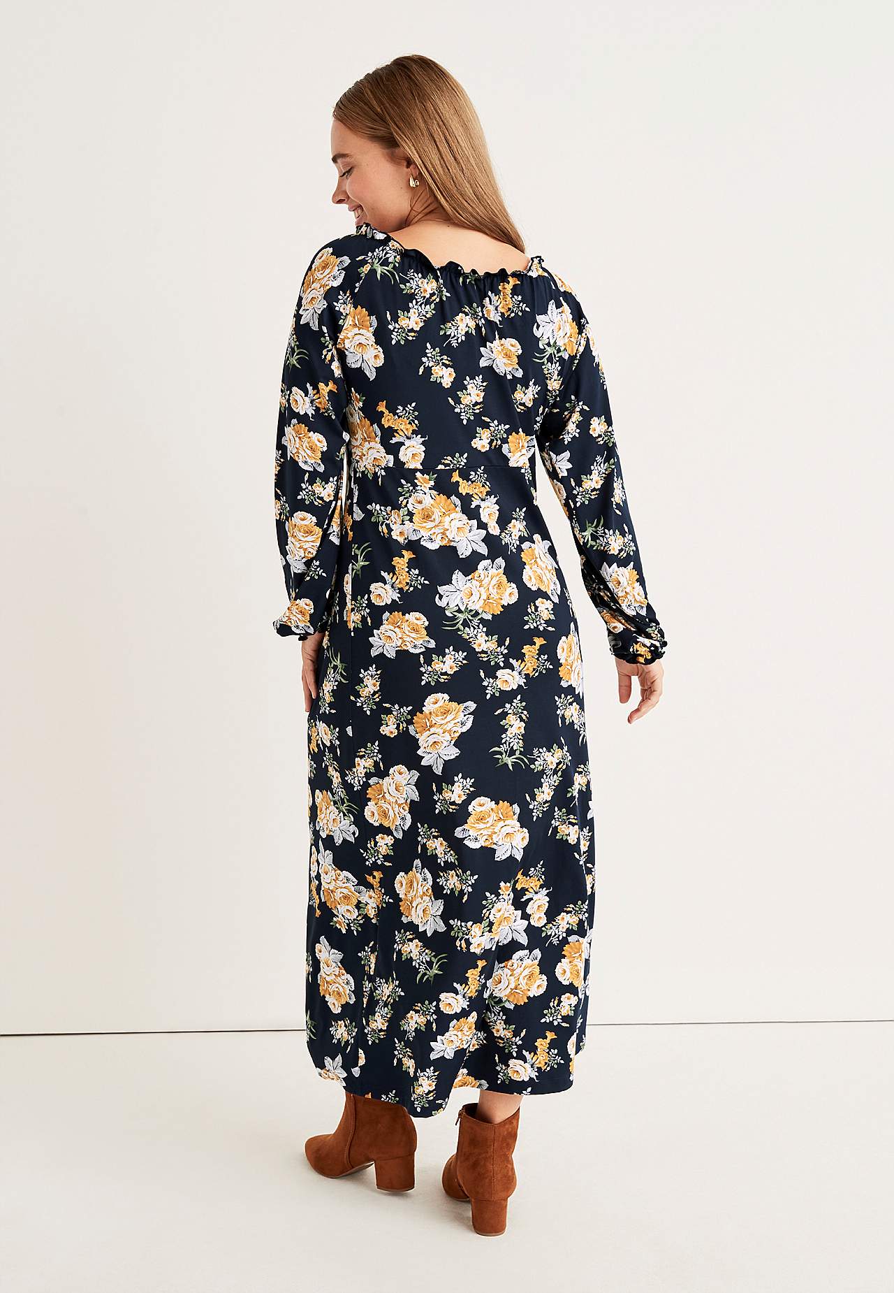 Kuviollinen maximekko Monica