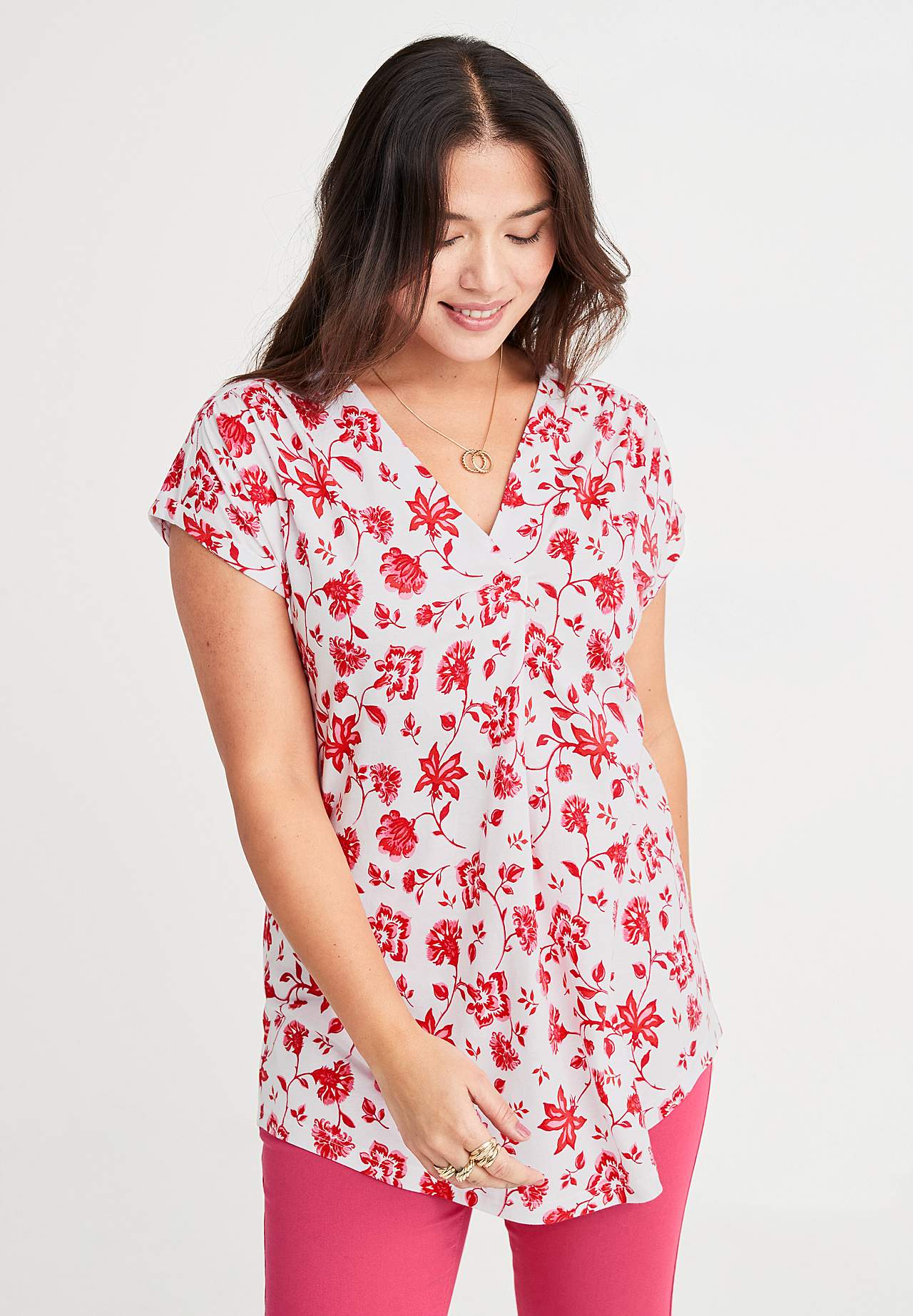 Lyhythihainen trikootunika