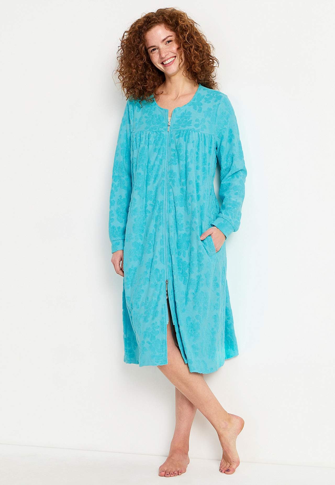 Aamutakki puuvillajersey-kankaasta