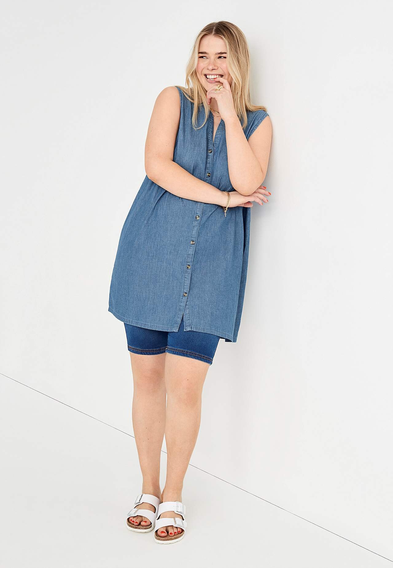 Hihaton denimtunika