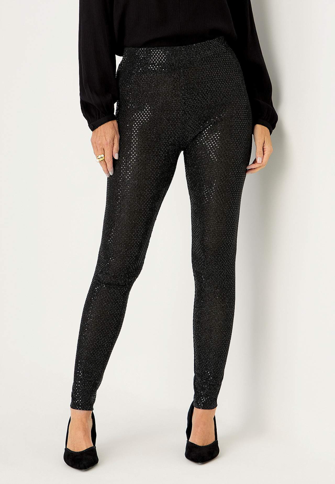 Leggingsit paljeteilla