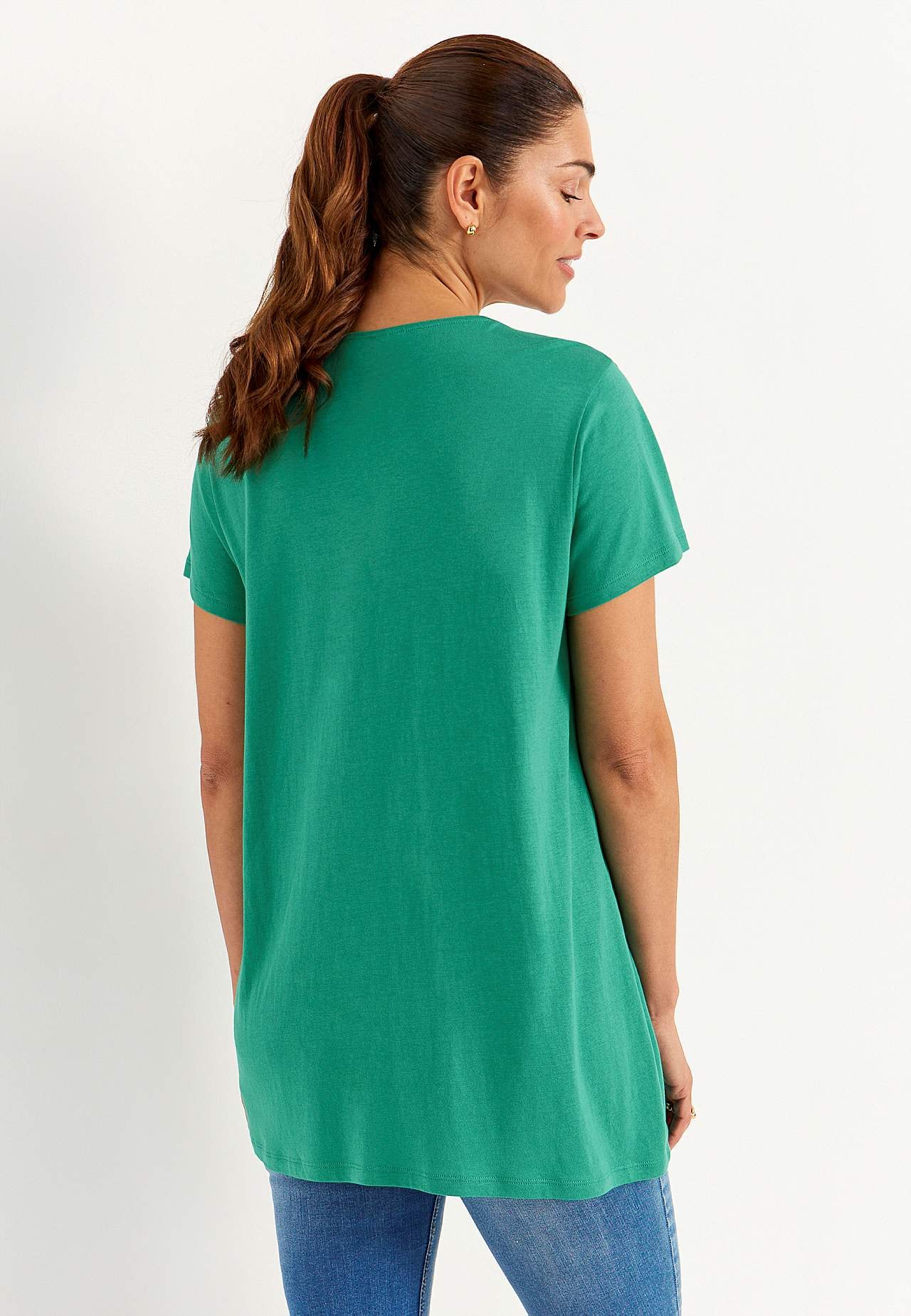 Lyhythihainen trikootunika