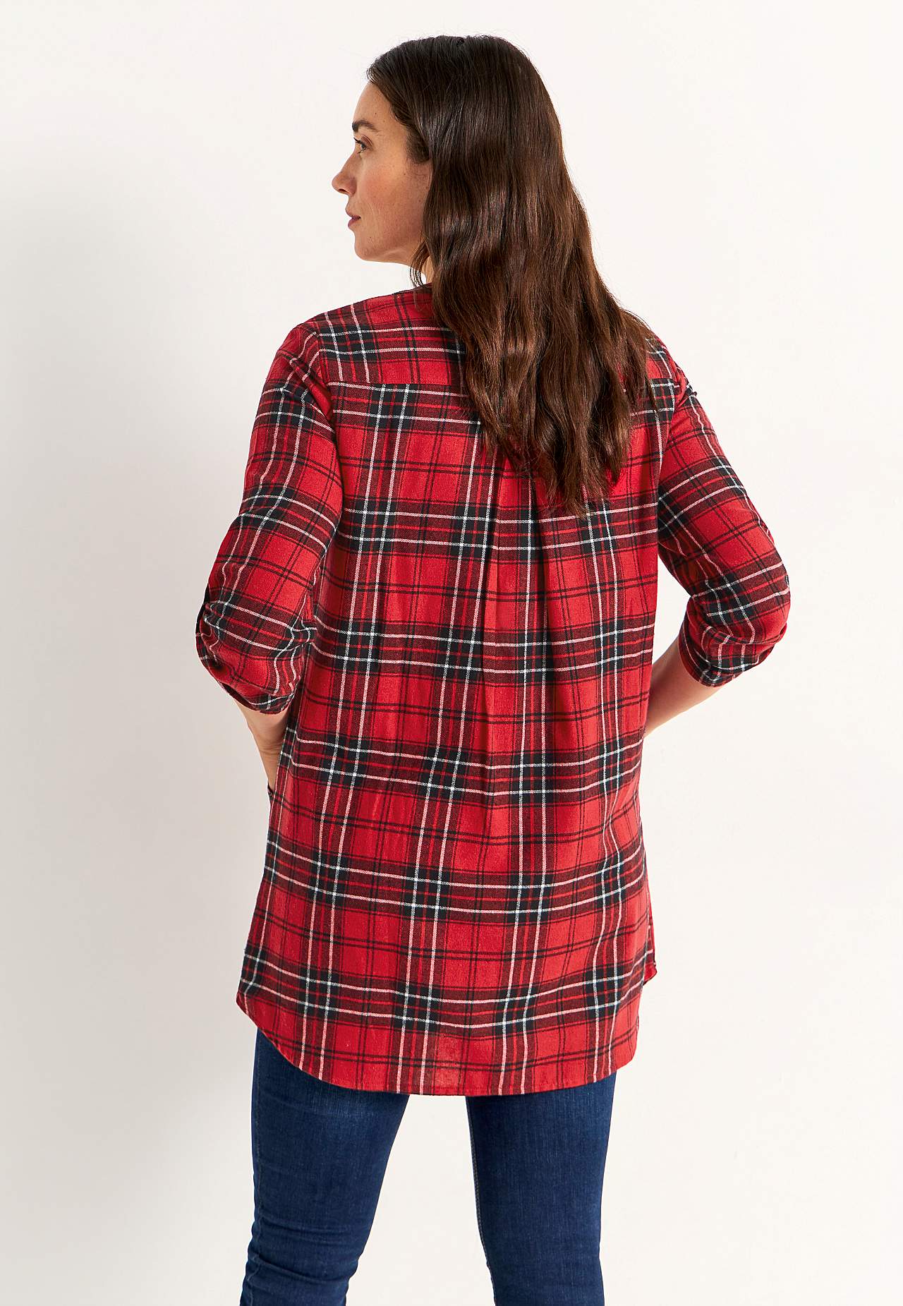 Tunika flanellista taskuilla