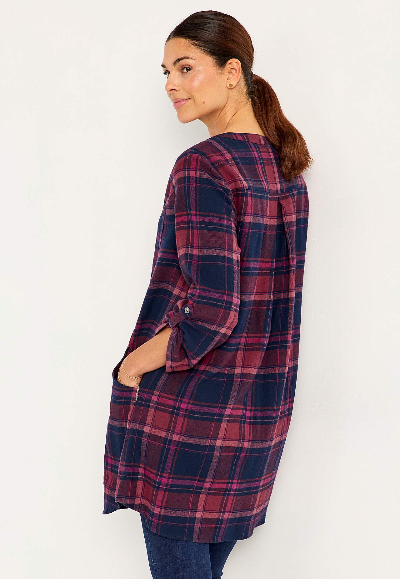 Tunika flanellista taskuilla
