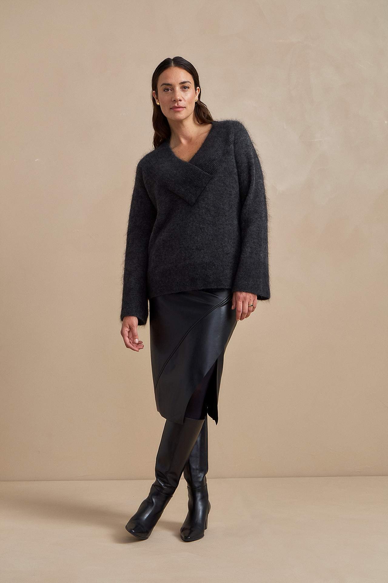 Pusero Premium mohair- ja villaseoksesta