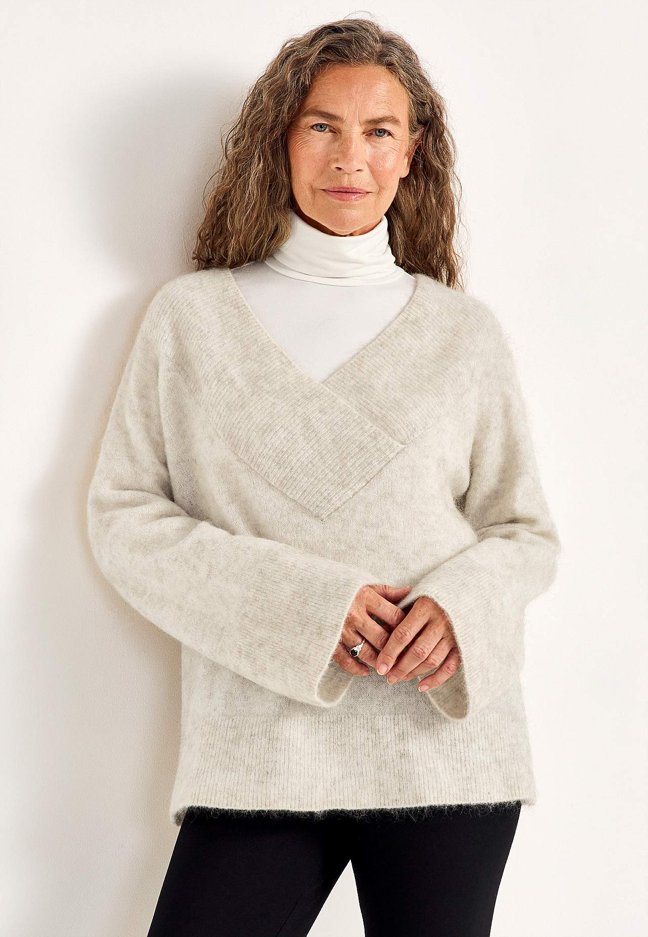 Pusero Premium mohair- ja villaseoksesta