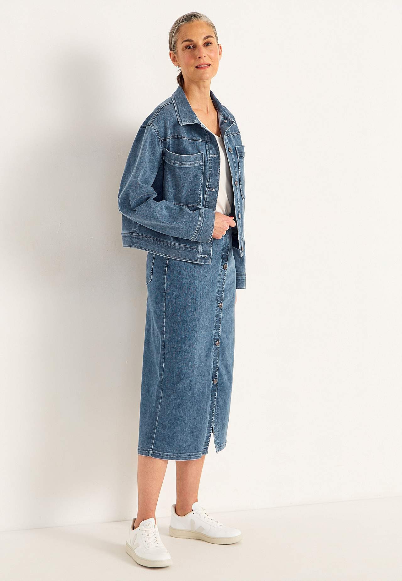 Erittäin joustava farkkuhame Sara