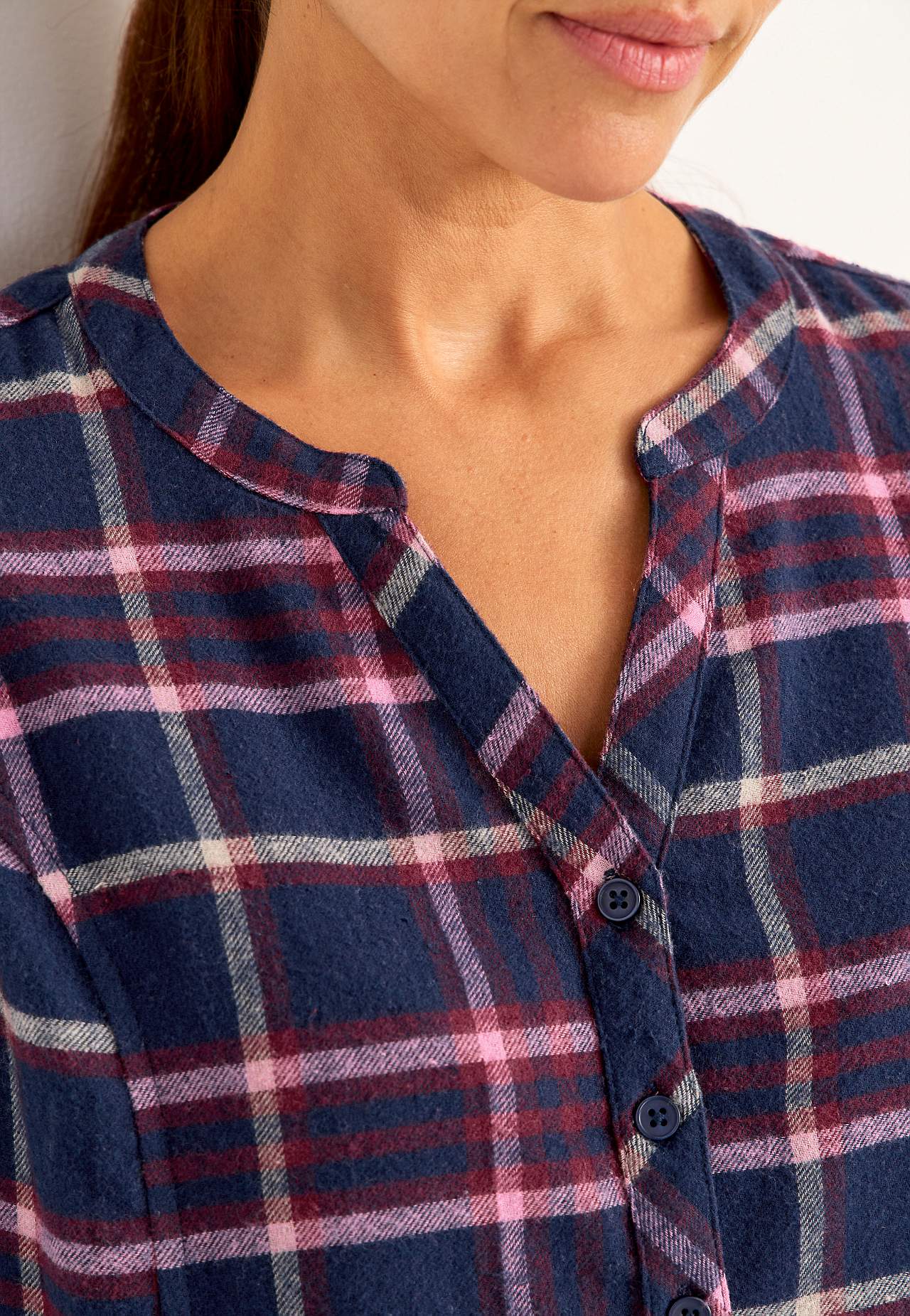 Tunika flanellista taskuilla