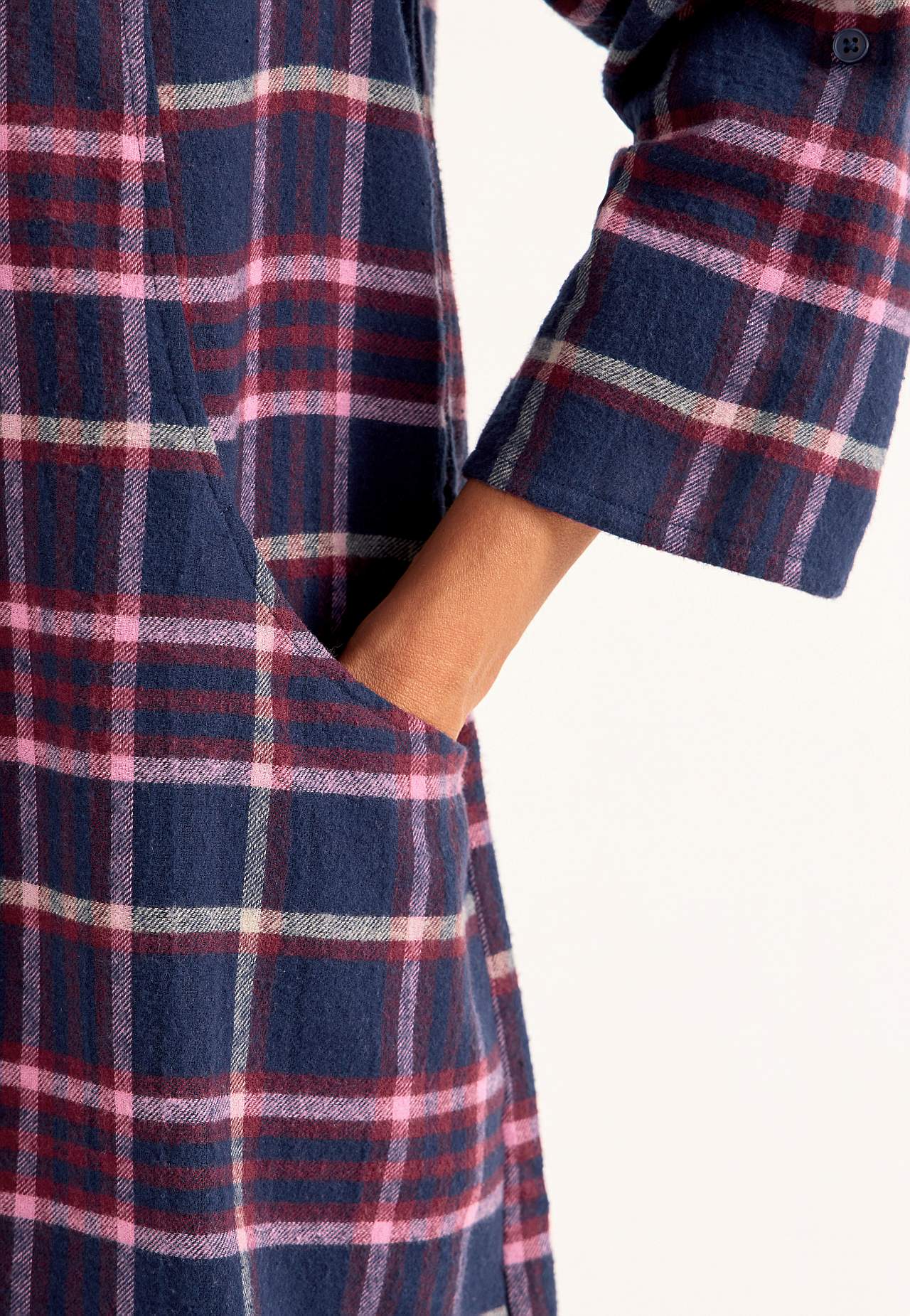 Tunika flanellista taskuilla